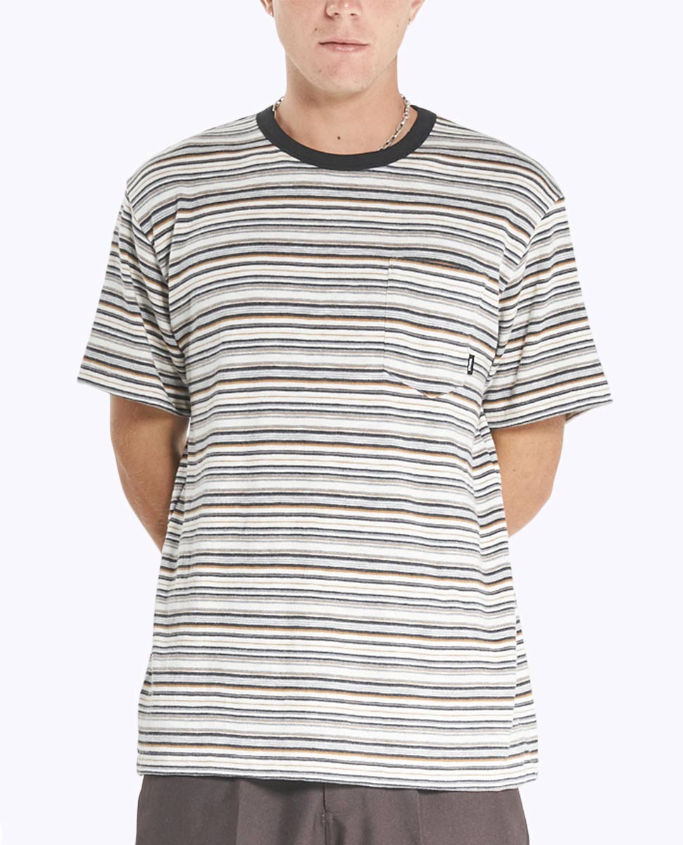 Thrills Indie Stripe Merch Fit Pocket Tee Ozmosis T Shirts And Polos