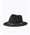 Messer Fedora Black/Brown Hat