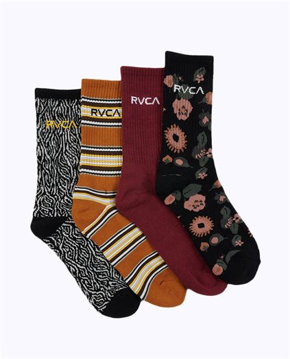 RVCA Seasonal Multi Sock 4Pk
