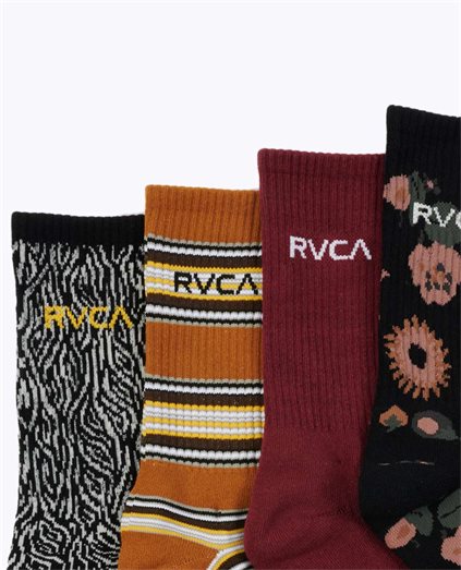 RVCA Seasonal Multi Sock 4Pk