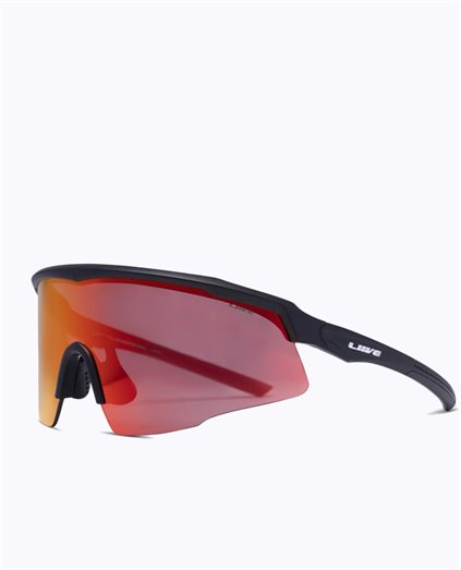 The Dealer: Mirror Matte Black Red Sunglasses