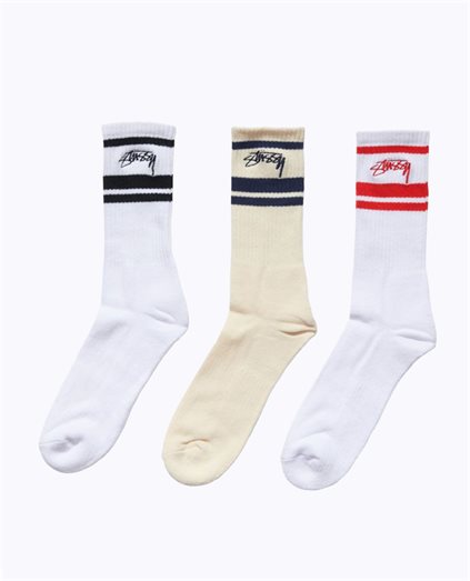 Mens Authentic Stripe Sock 3Pk