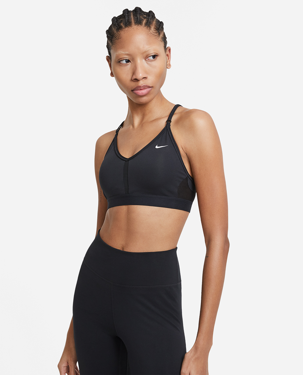 Nike Women's Nike Dry fit Indy V-Neck Bra, Ozmosis