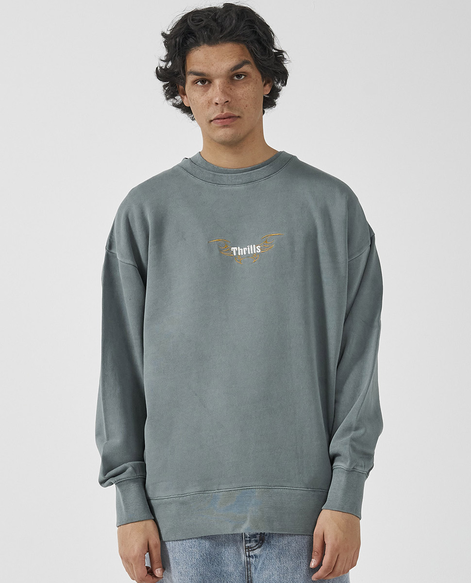 Thrills Thrills Golden Wings Slouch Crew Neck | Ozmosis | Mens