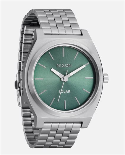 Time Teller Solar Silver Jade Sunra Watch