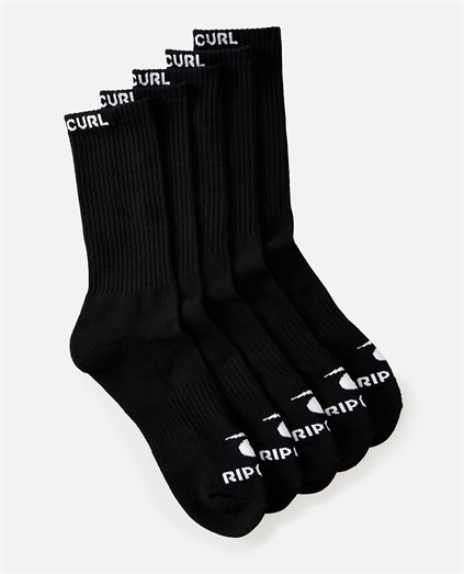 Calcetines cortos Rip Curl Corp Ankle Negro 5 Pack