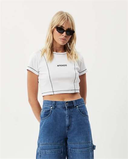 Recycled Rib Cropped Tee