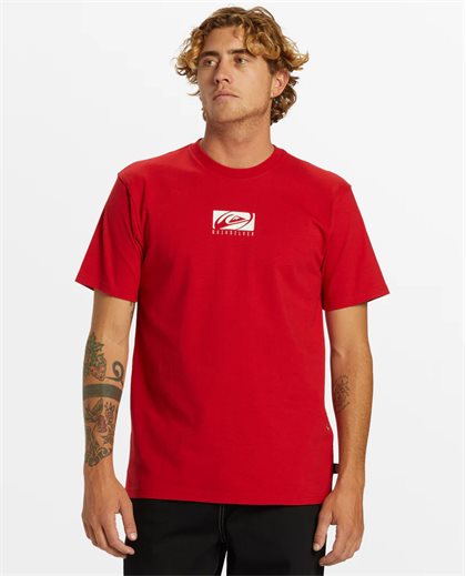 Cropped SS Stn Tee-Salsa