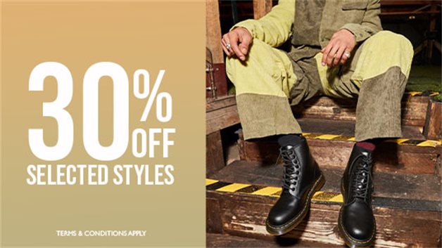 Shop Selected Styles 30% Off