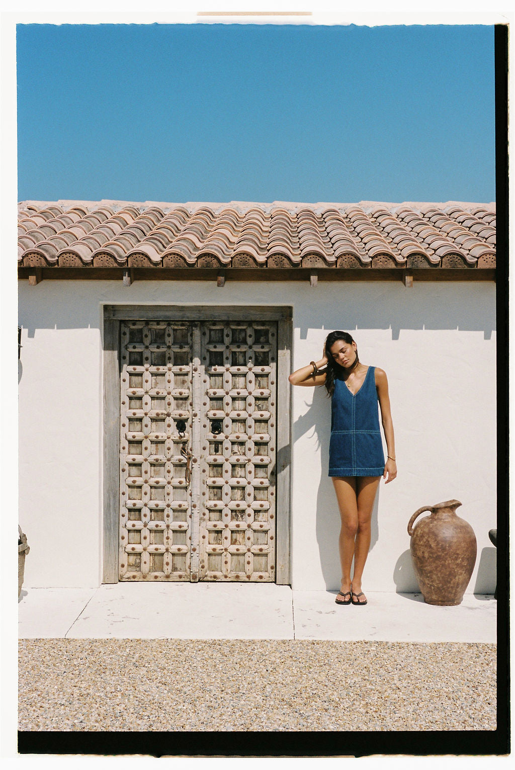 Cece Contrast Stitch Mini Dress