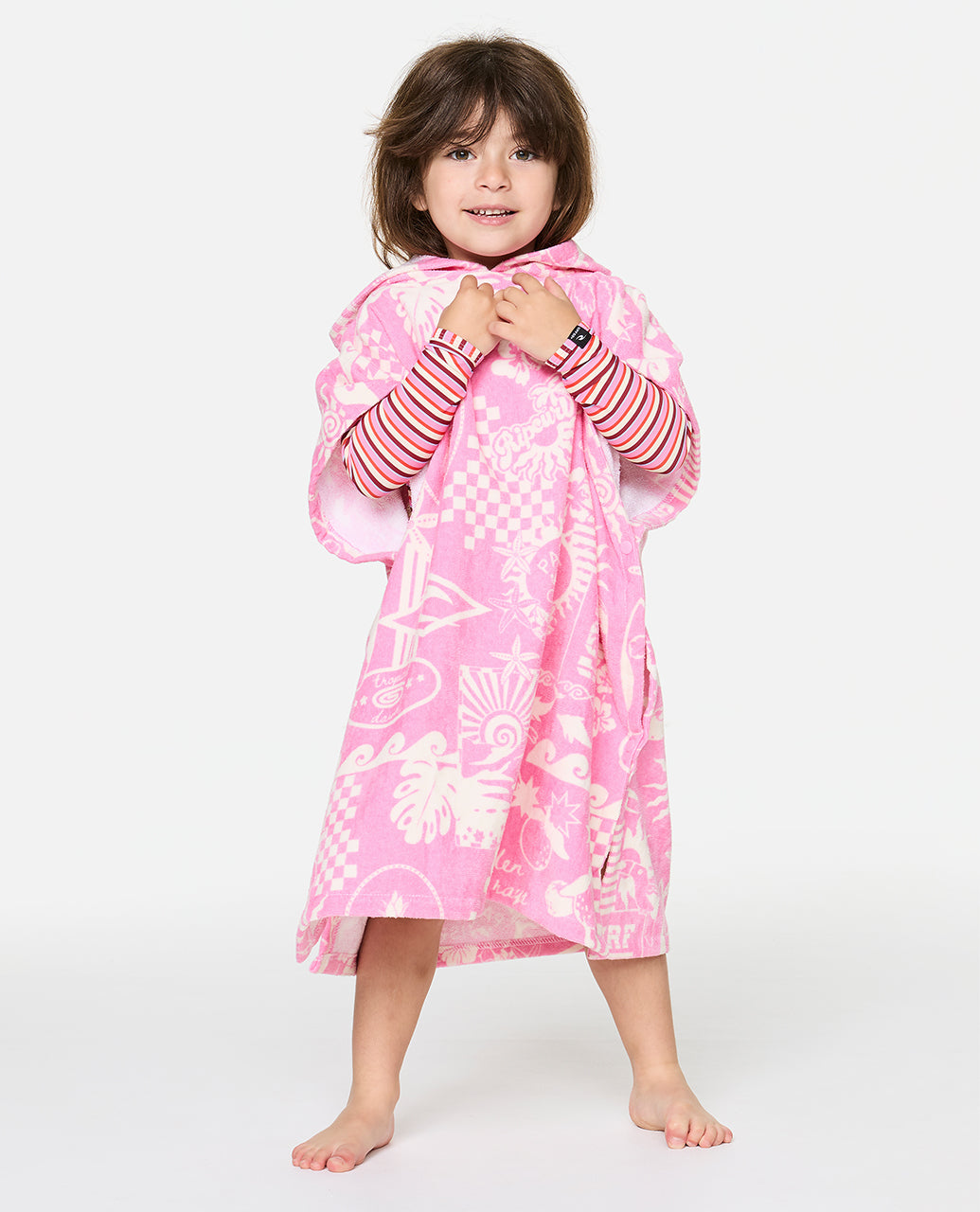 Kids Mixed Snap Hooded Towel