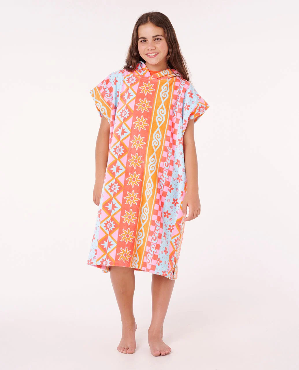 Mixed Cotton Hooded Towel GirlS