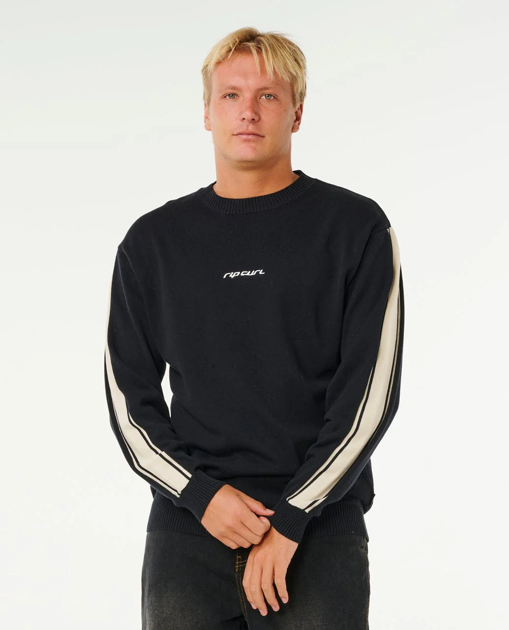 Inner Visions Stripe Knit Crew