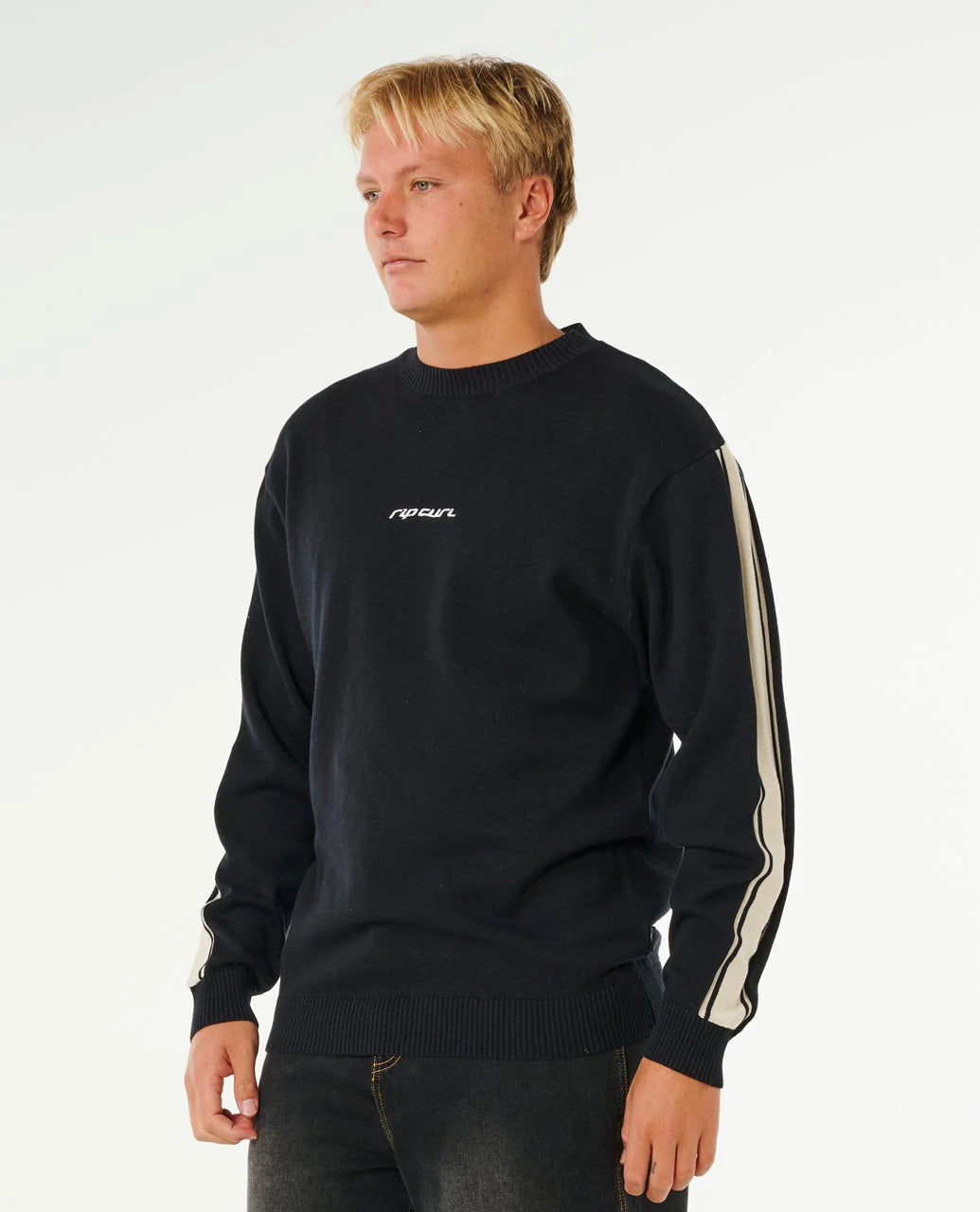 Inner Visions Stripe Knit Crew