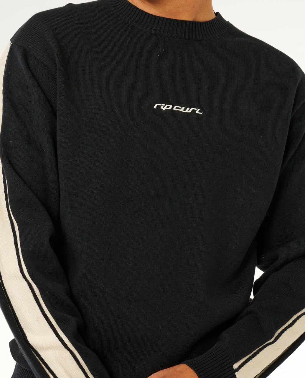 Inner Visions Stripe Knit Crew