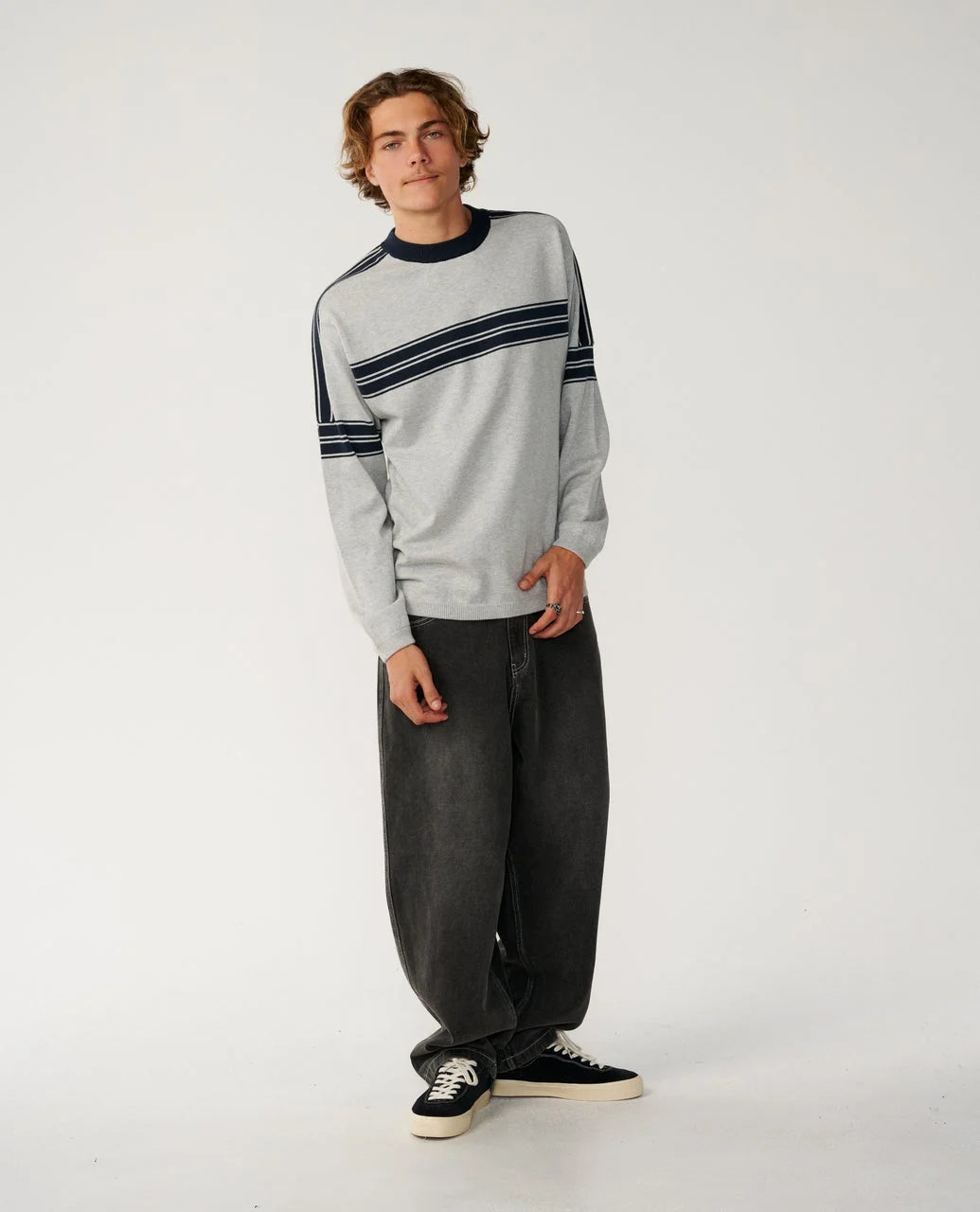Archive Twu Stripe Crew Knit