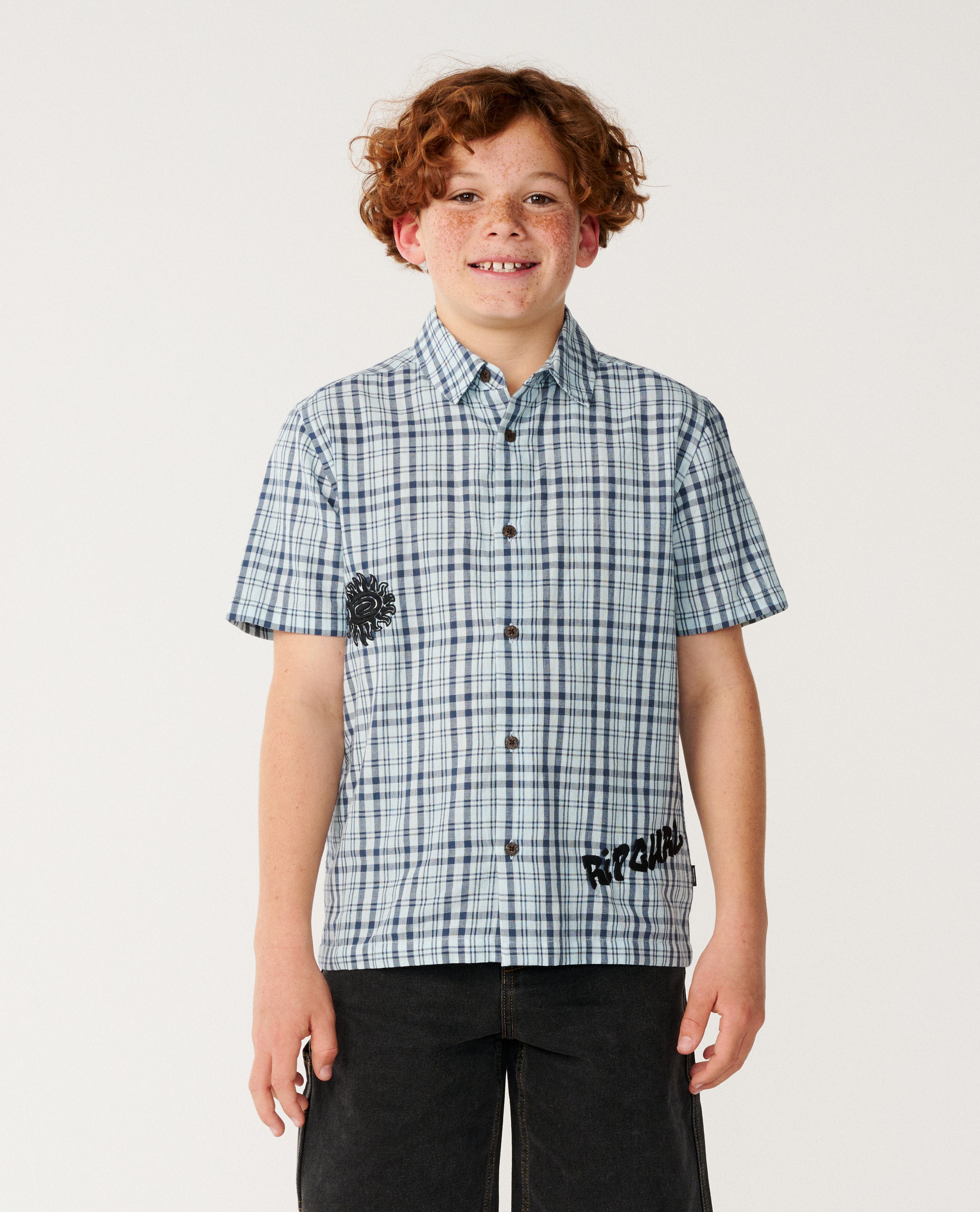 Kids Surf Shack Plaid Shirt