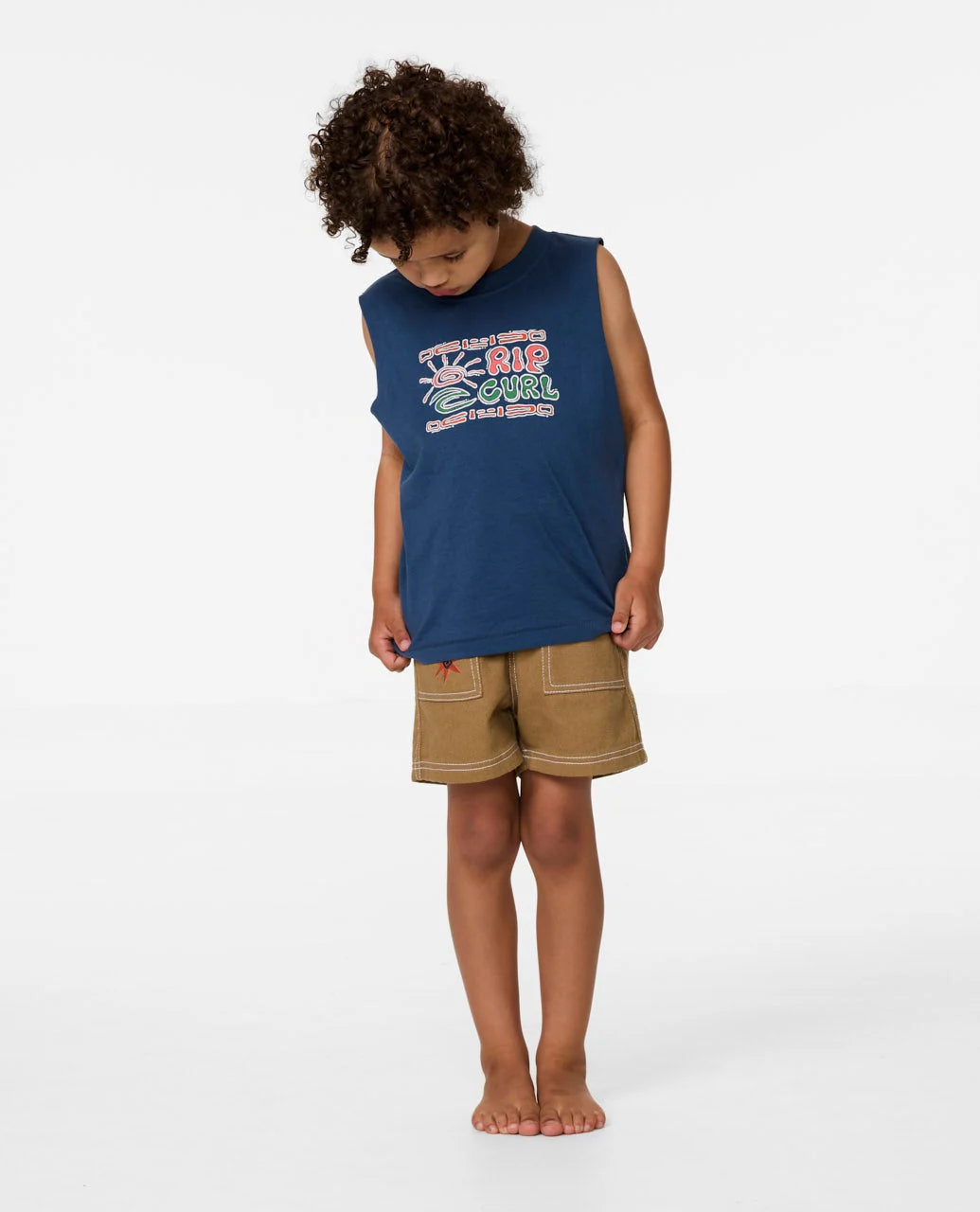 Boys Cosmic Surfing Muscle Tee