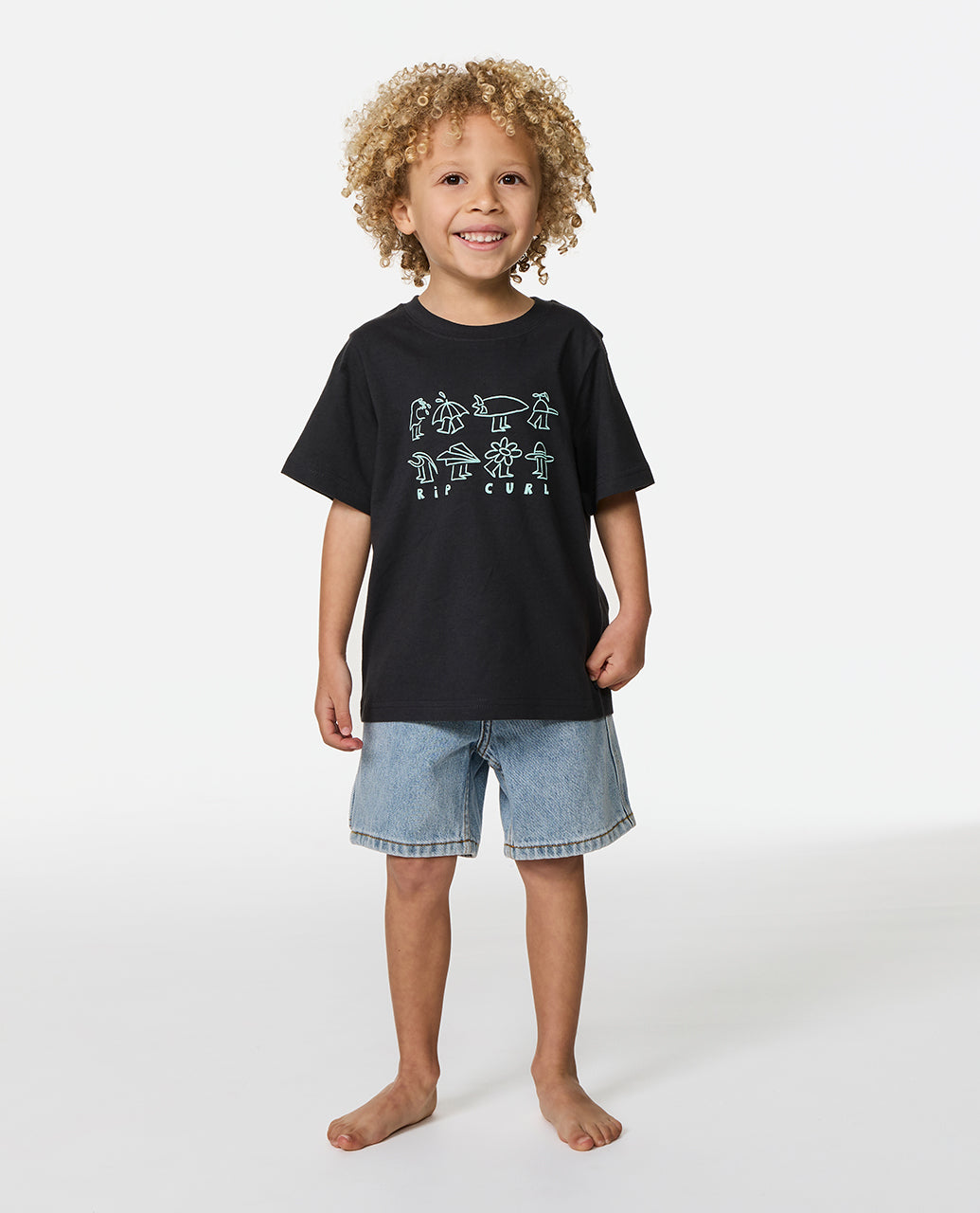 Kids Surf Check Tee