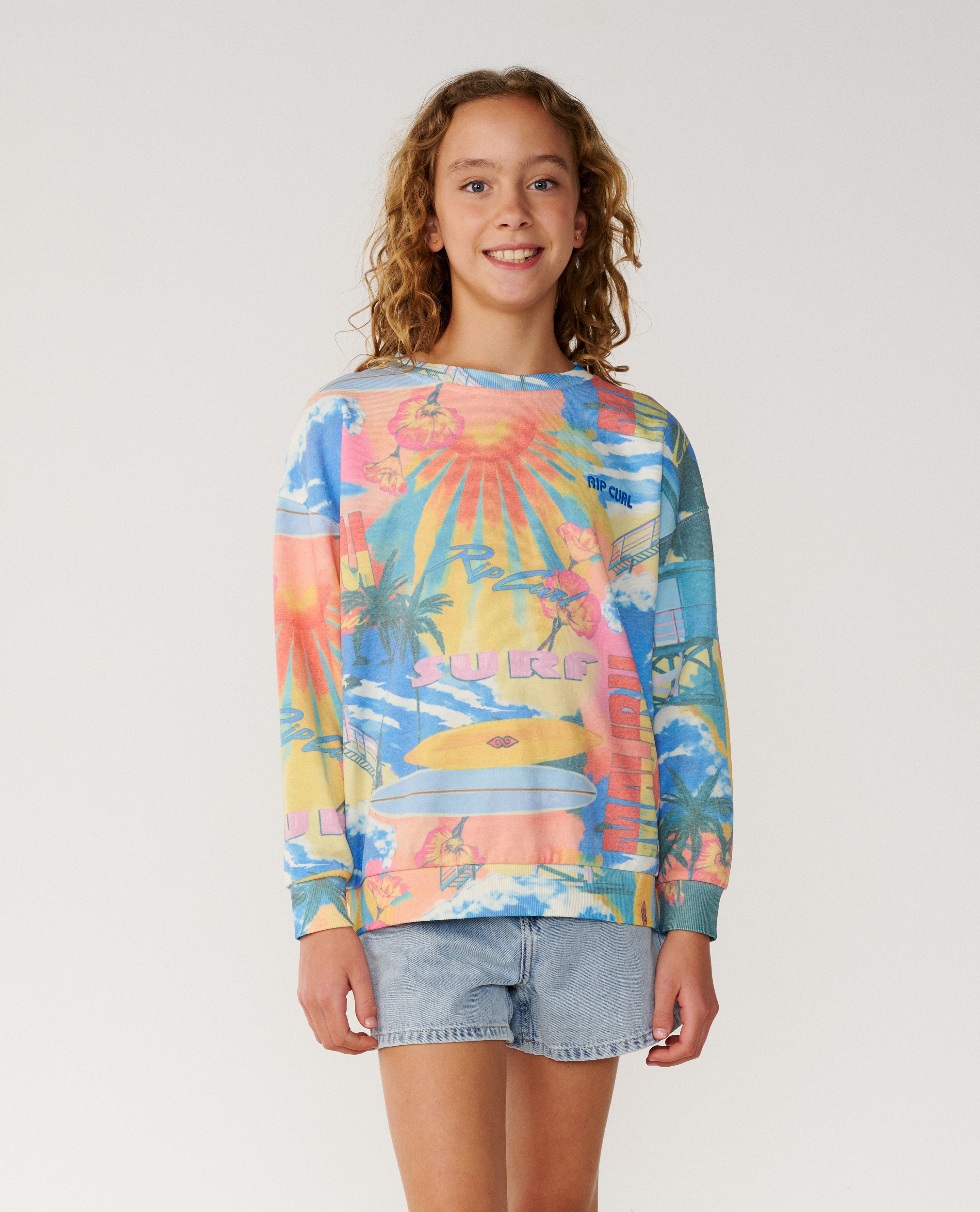Surf Side Relaxed Crew - Girl