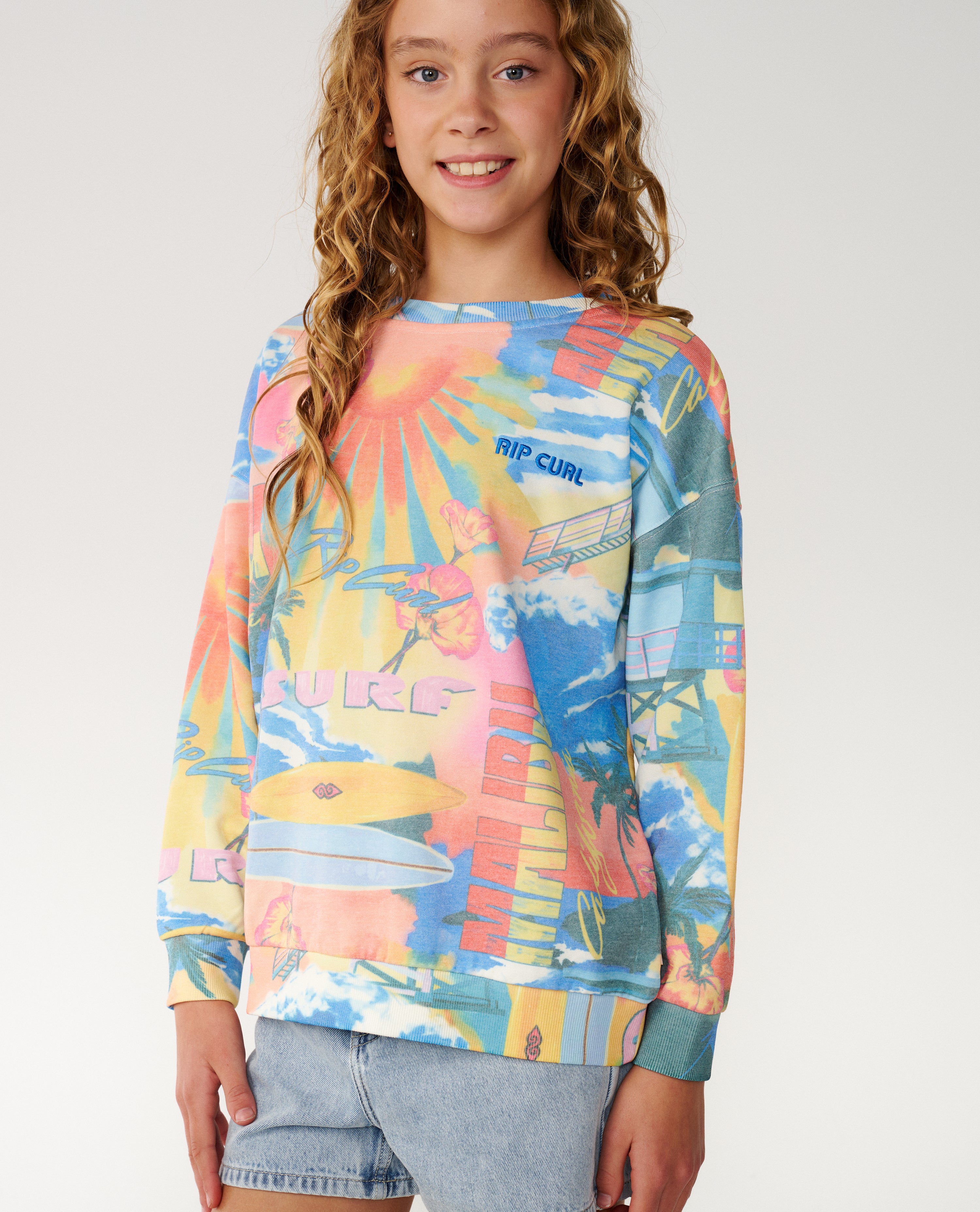 Surf Side Relaxed Crew - Girl
