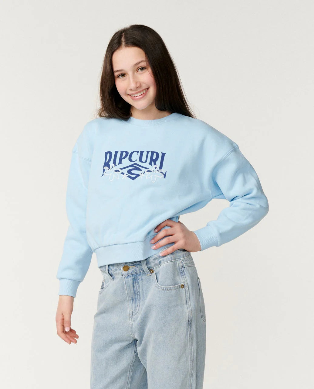 Kids Tropical Cropped Crew