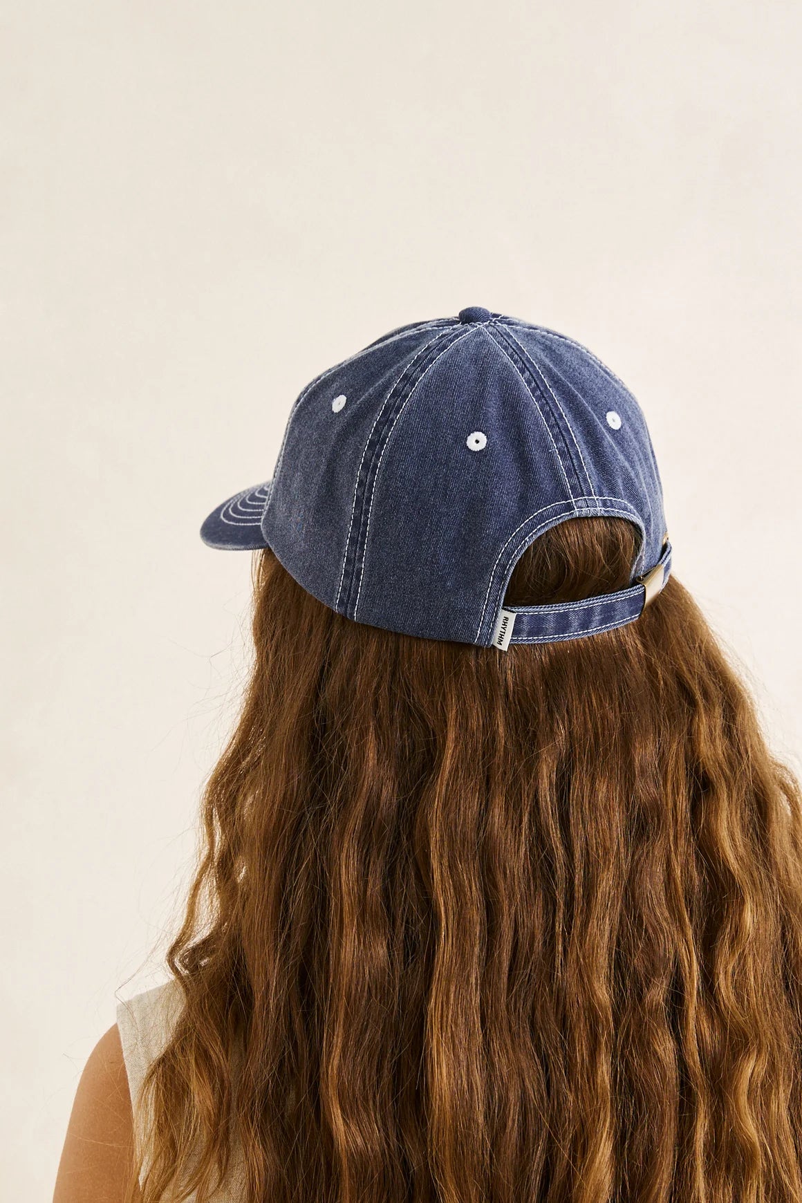 Rhythm Bayside Cap Washed Dark Blue