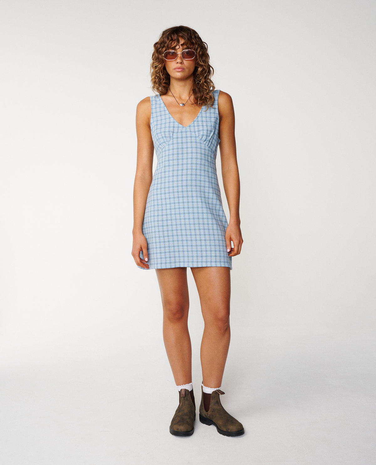 Classic Surf Check Mini Dress
