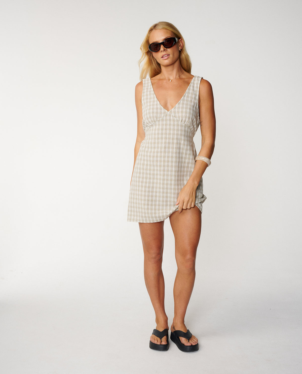Classic Surf Check Mini Dress