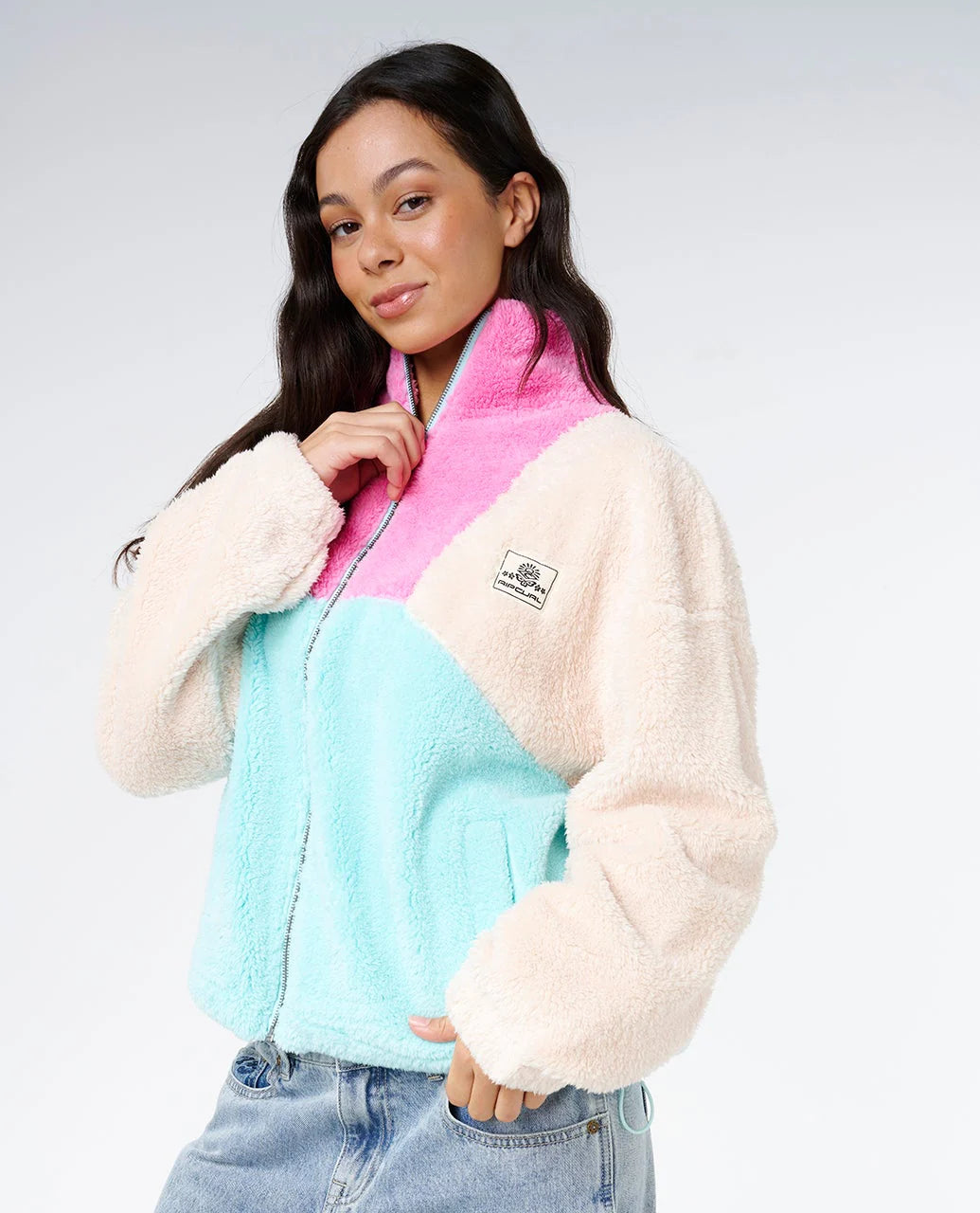 Block Party Zip Through Polar Fleece