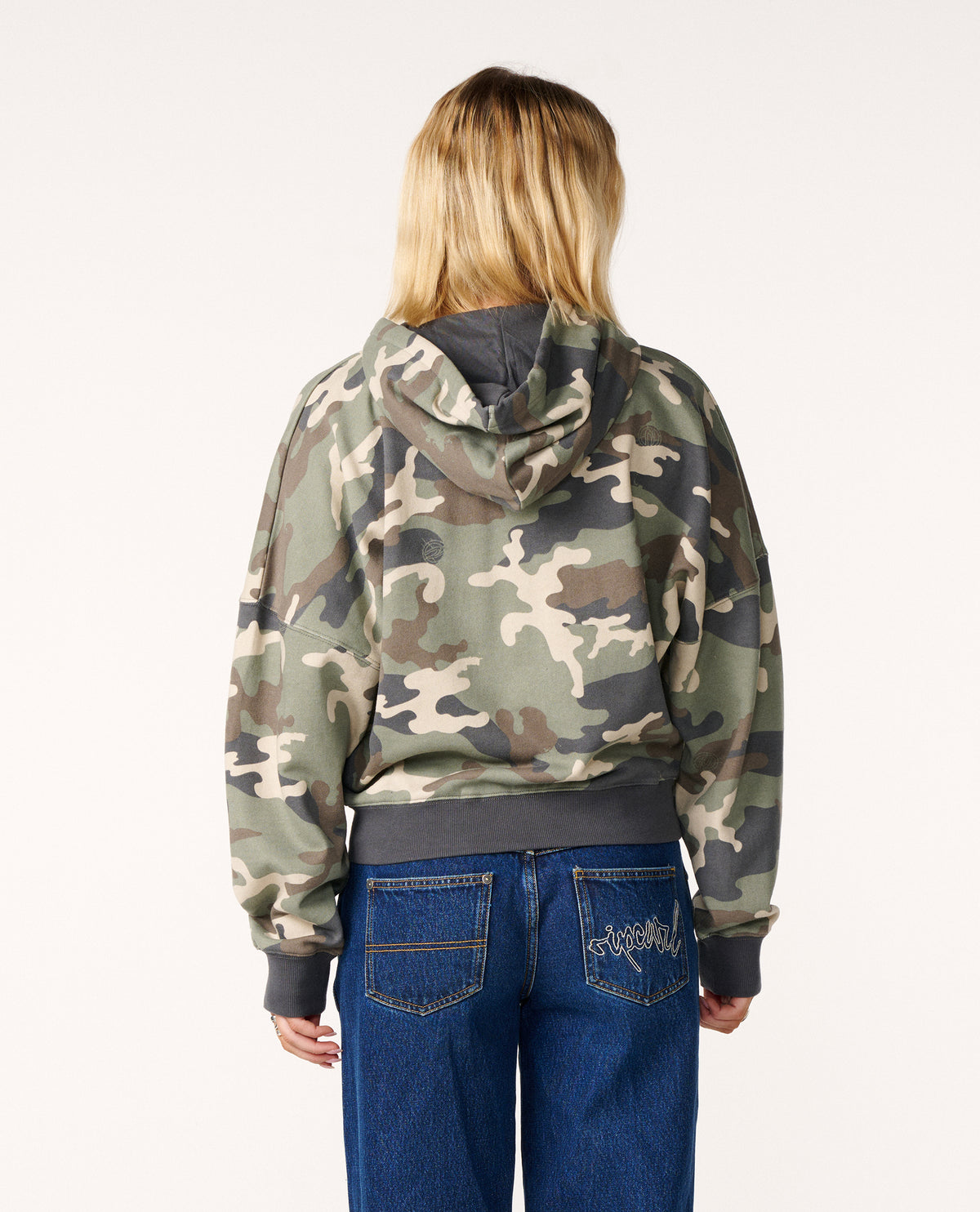 Camo Drop Shoulder Hood