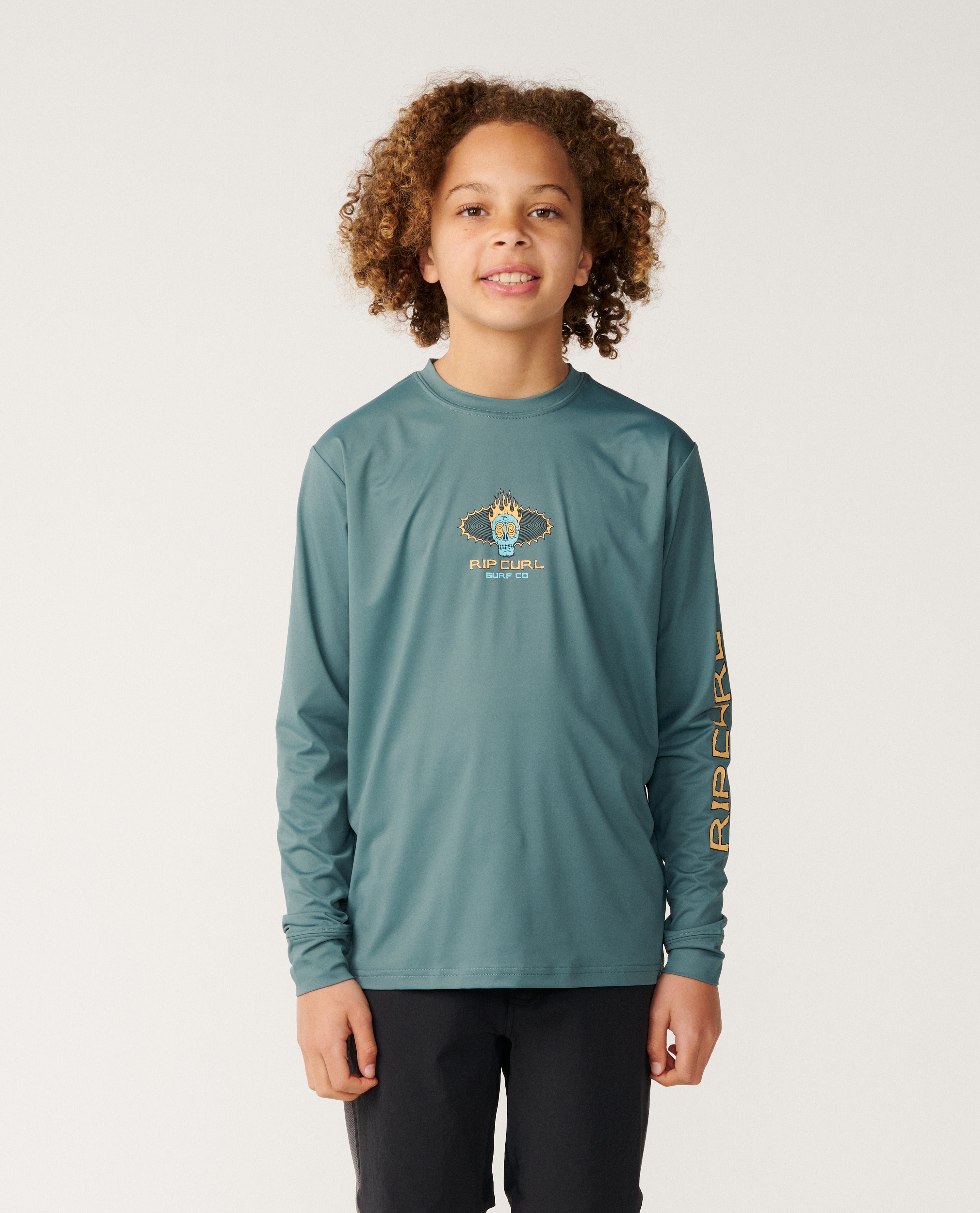 Kids Cosmic Skull UPF Long Sleeve
