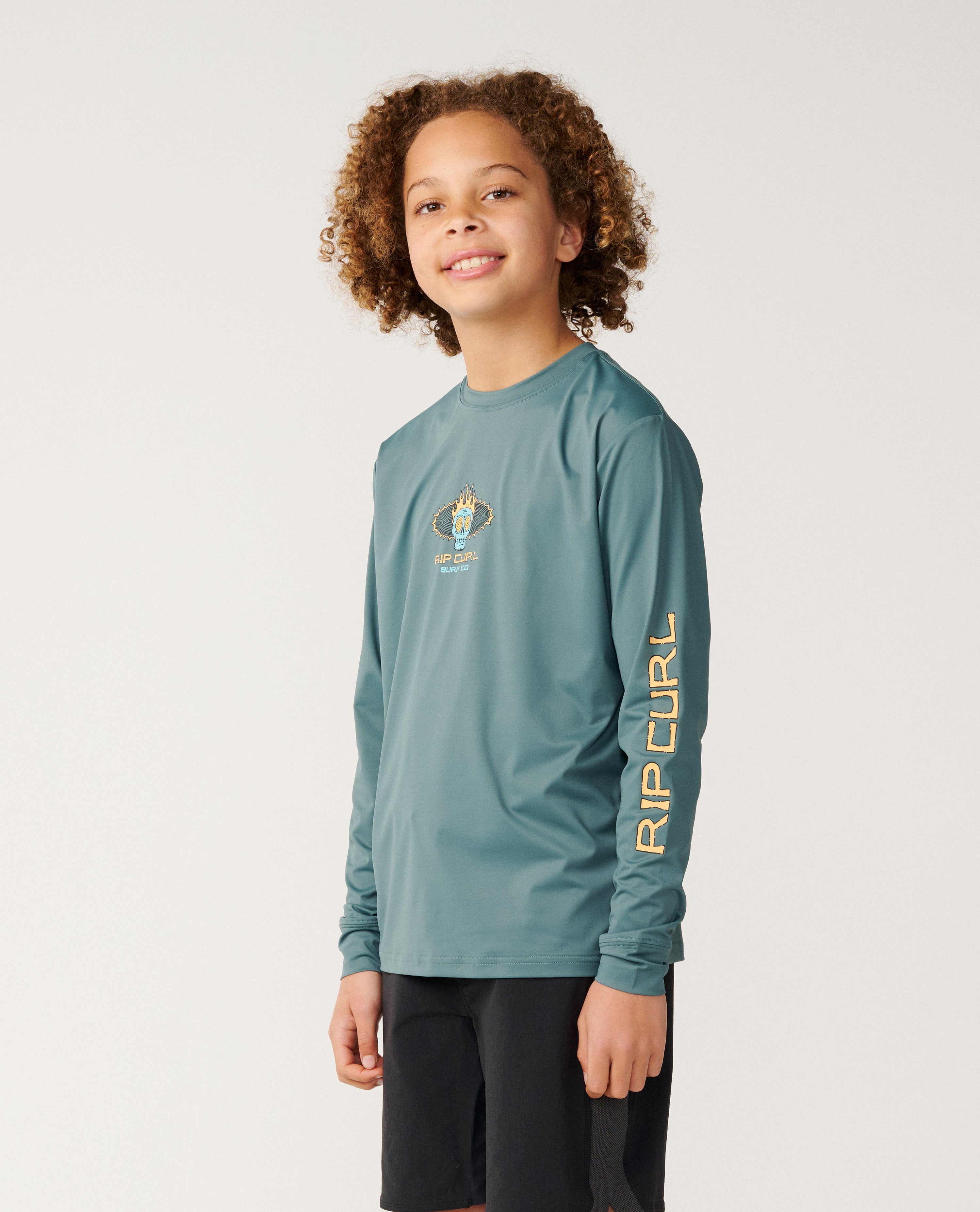 Kids Cosmic Skull UPF Long Sleeve