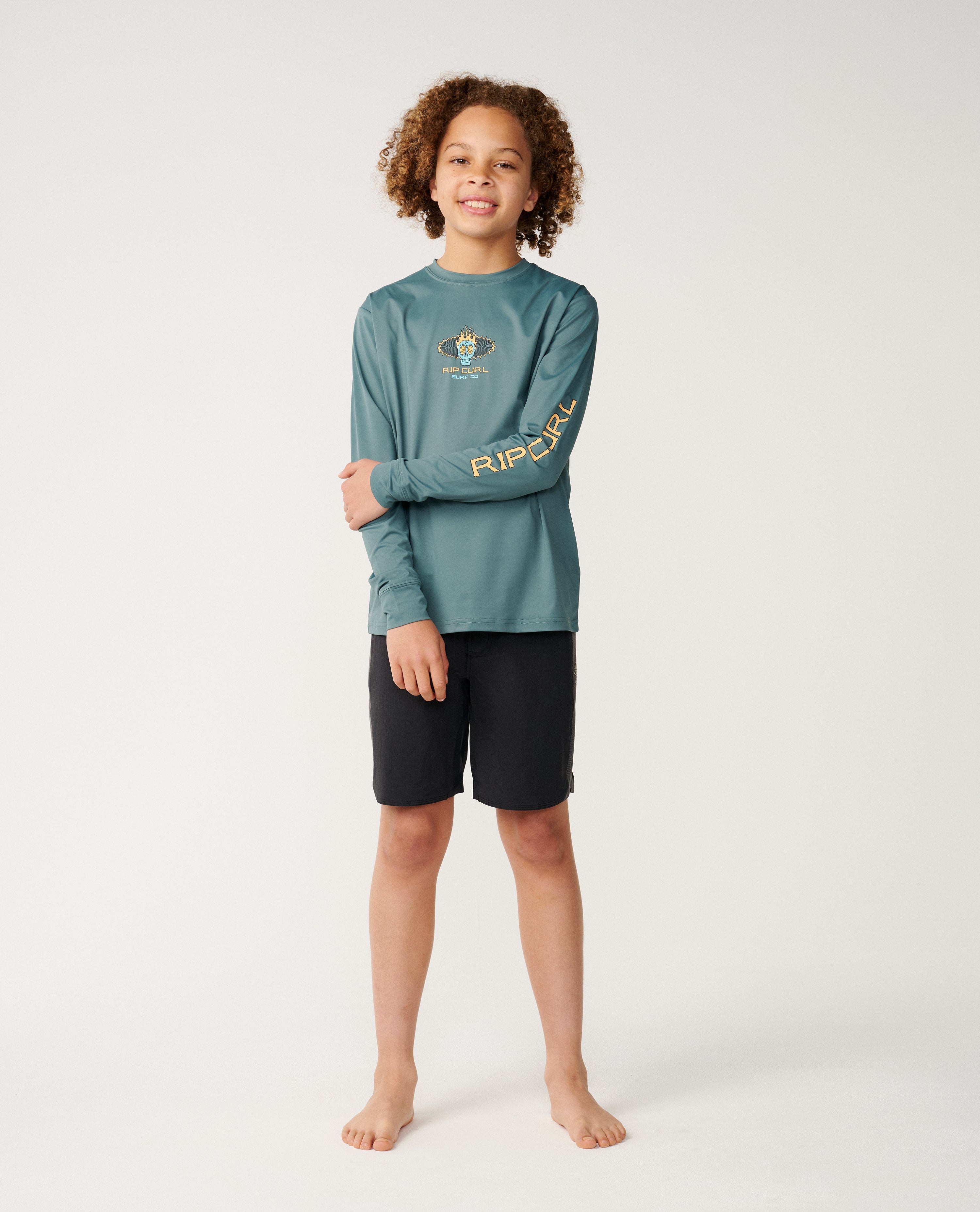 Kids Cosmic Skull UPF Long Sleeve