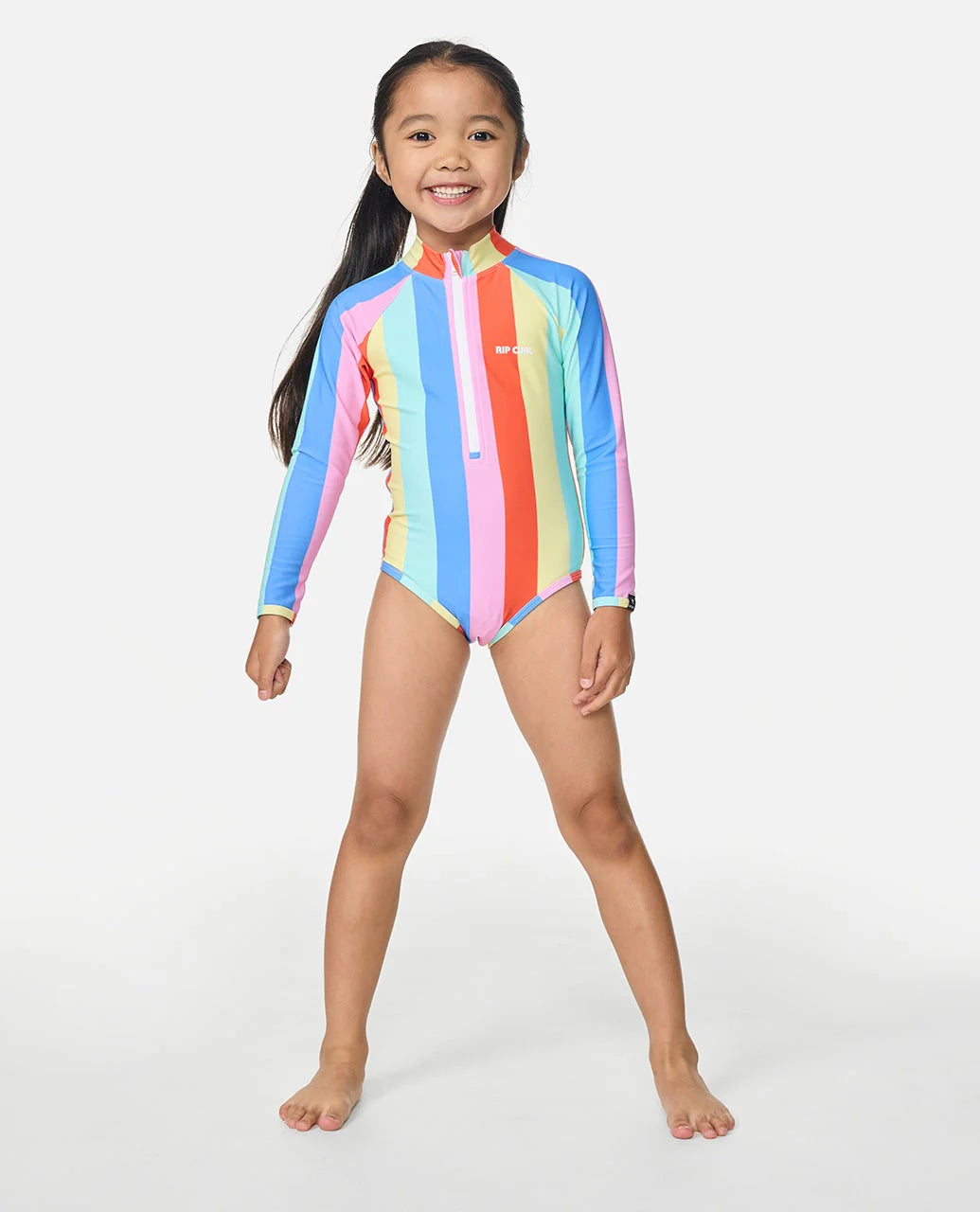 Rainbow Stripe Surf Suit-Girl