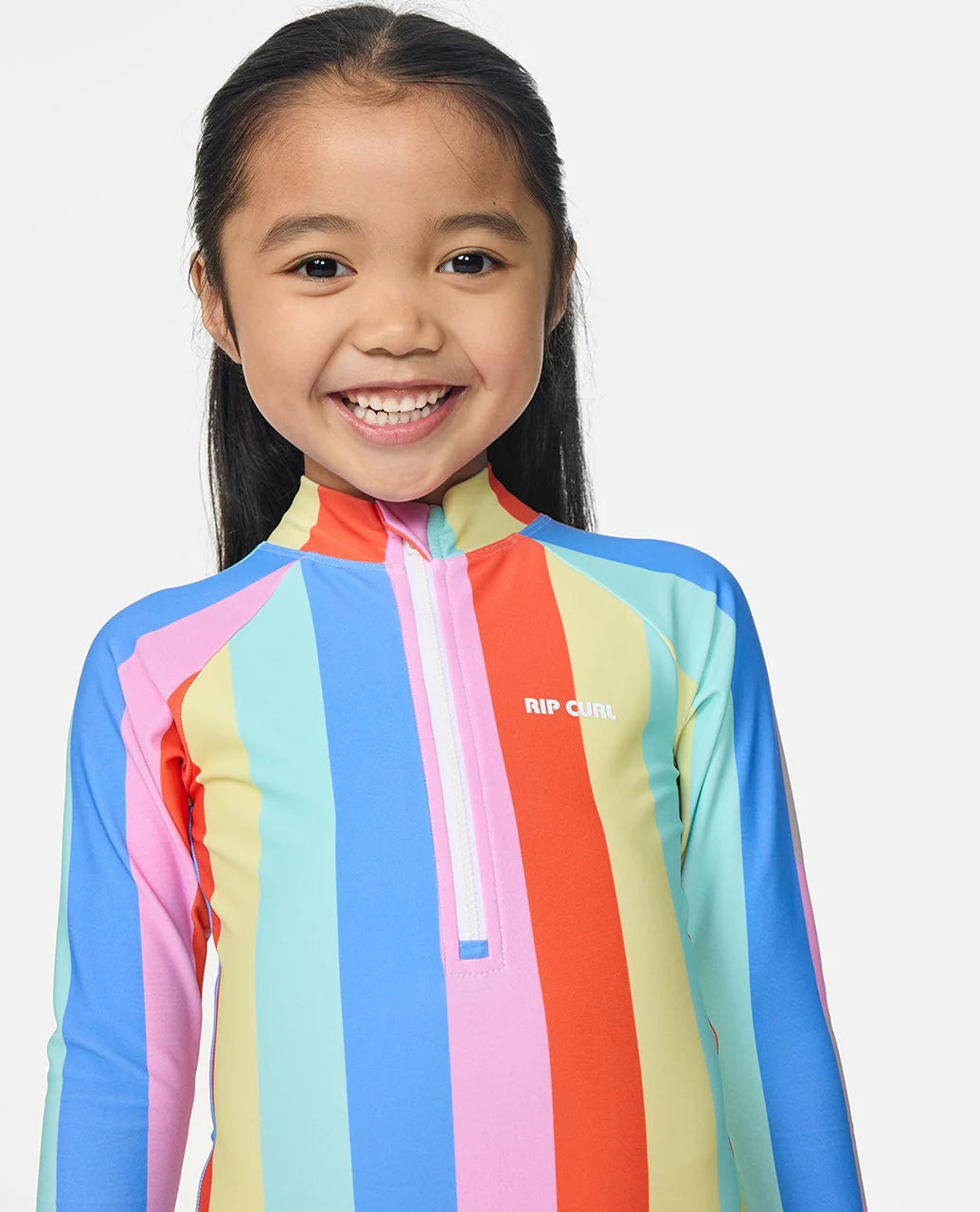 Rainbow Stripe Surf Suit-Girl