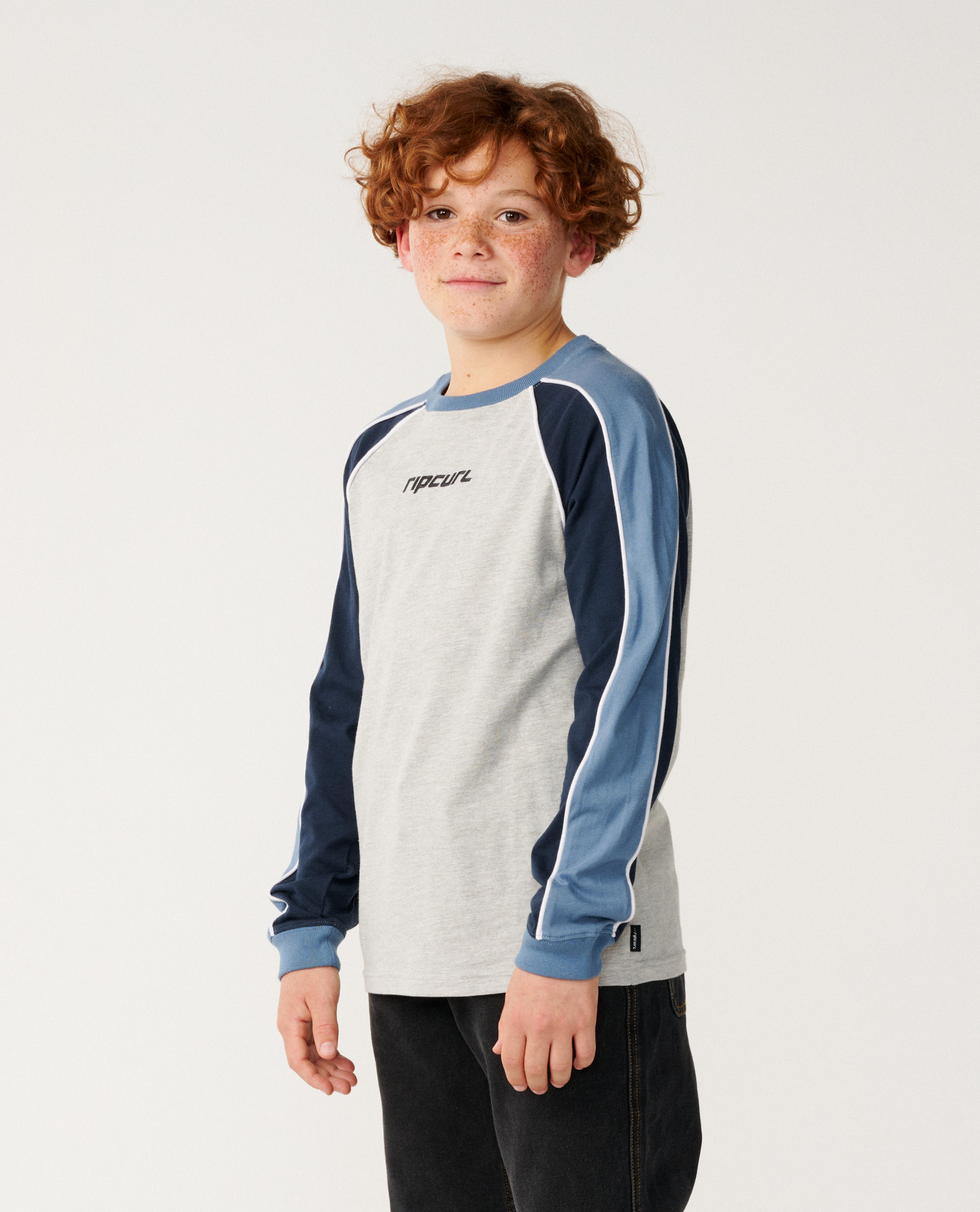 Kids Archive Panel Long Sleeve Tee