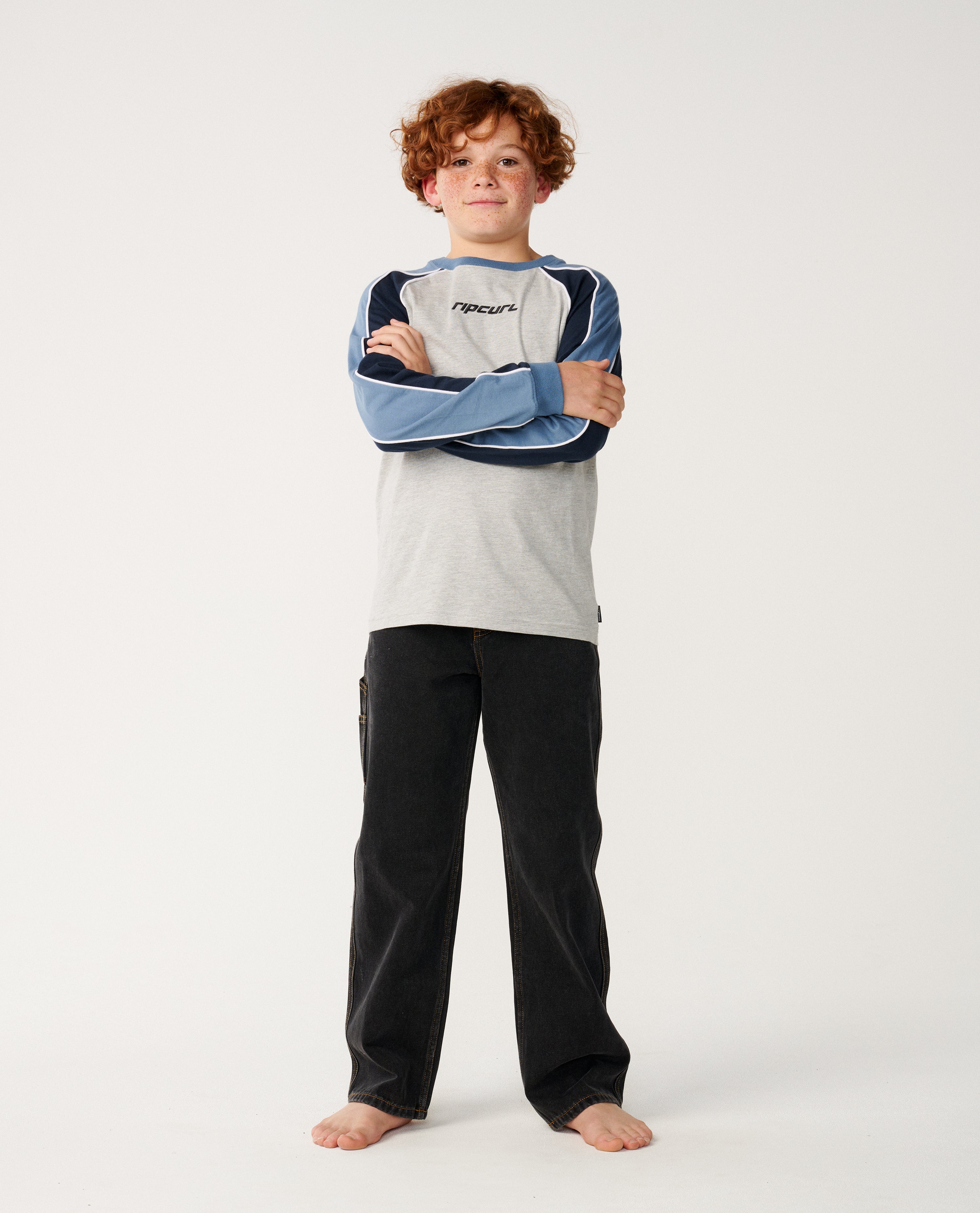 Kids Archive Panel Long Sleeve Tee