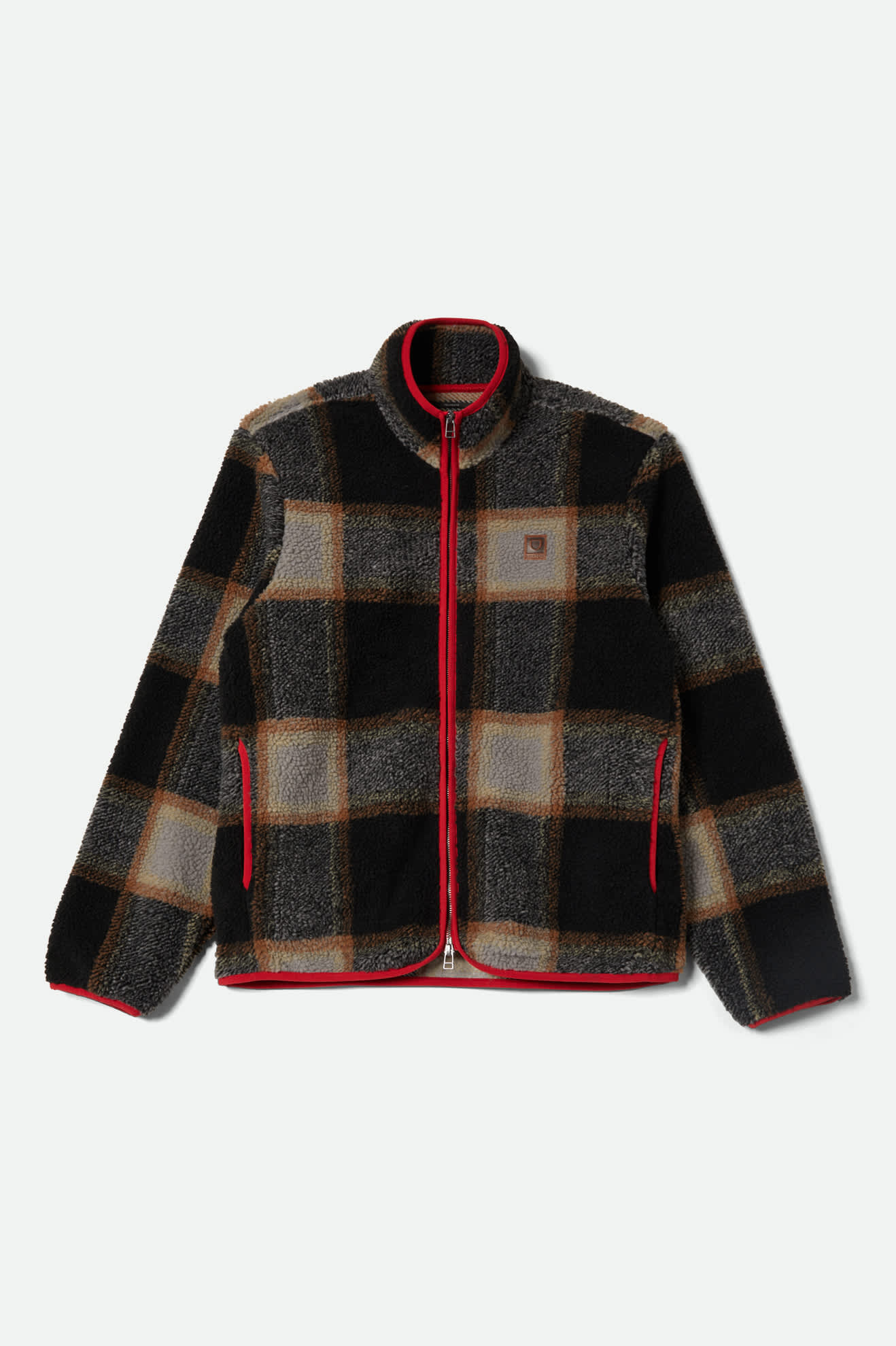 Buffalo Plaid Sherpa Zip Jacket