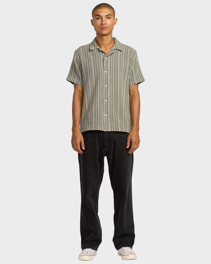 Mens Vacancy Stripe Short Sleeve Shirt