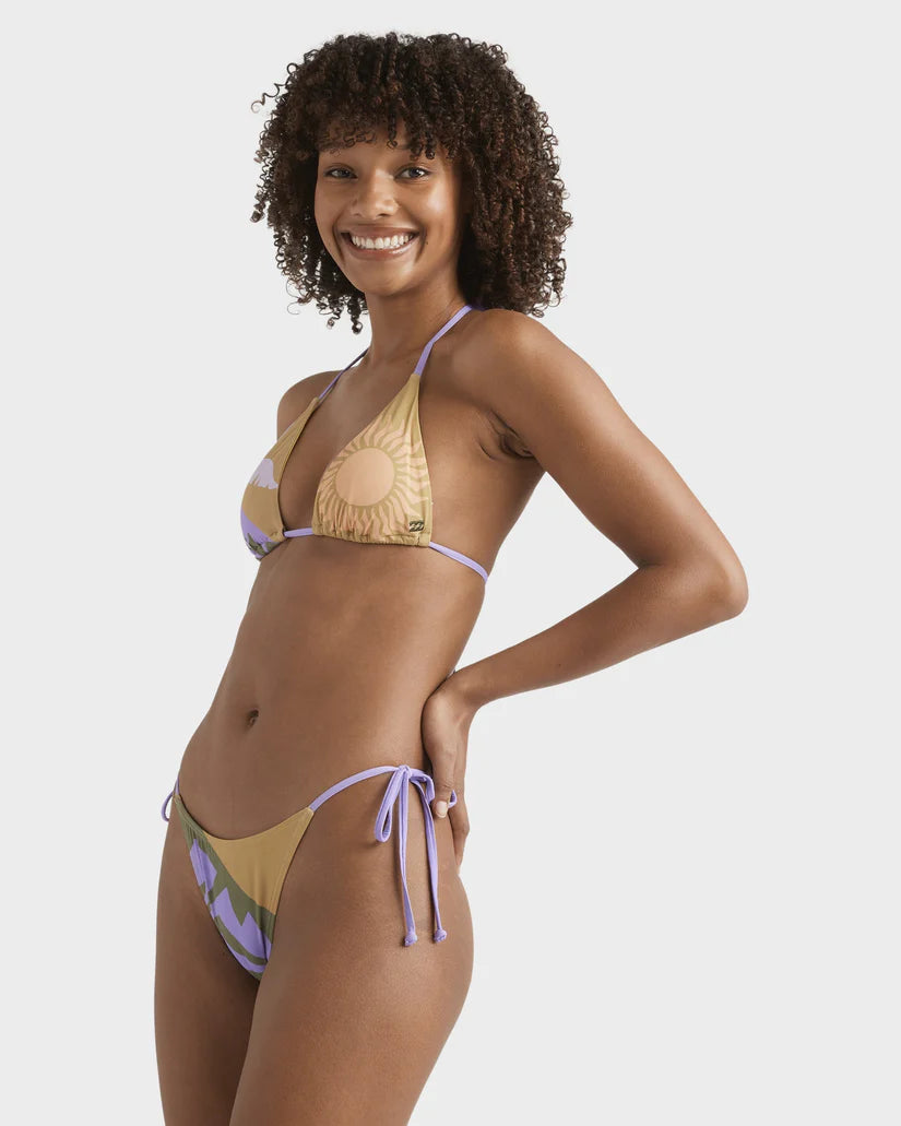 Feel The Heat Tie Side Hike Bikini Bottom