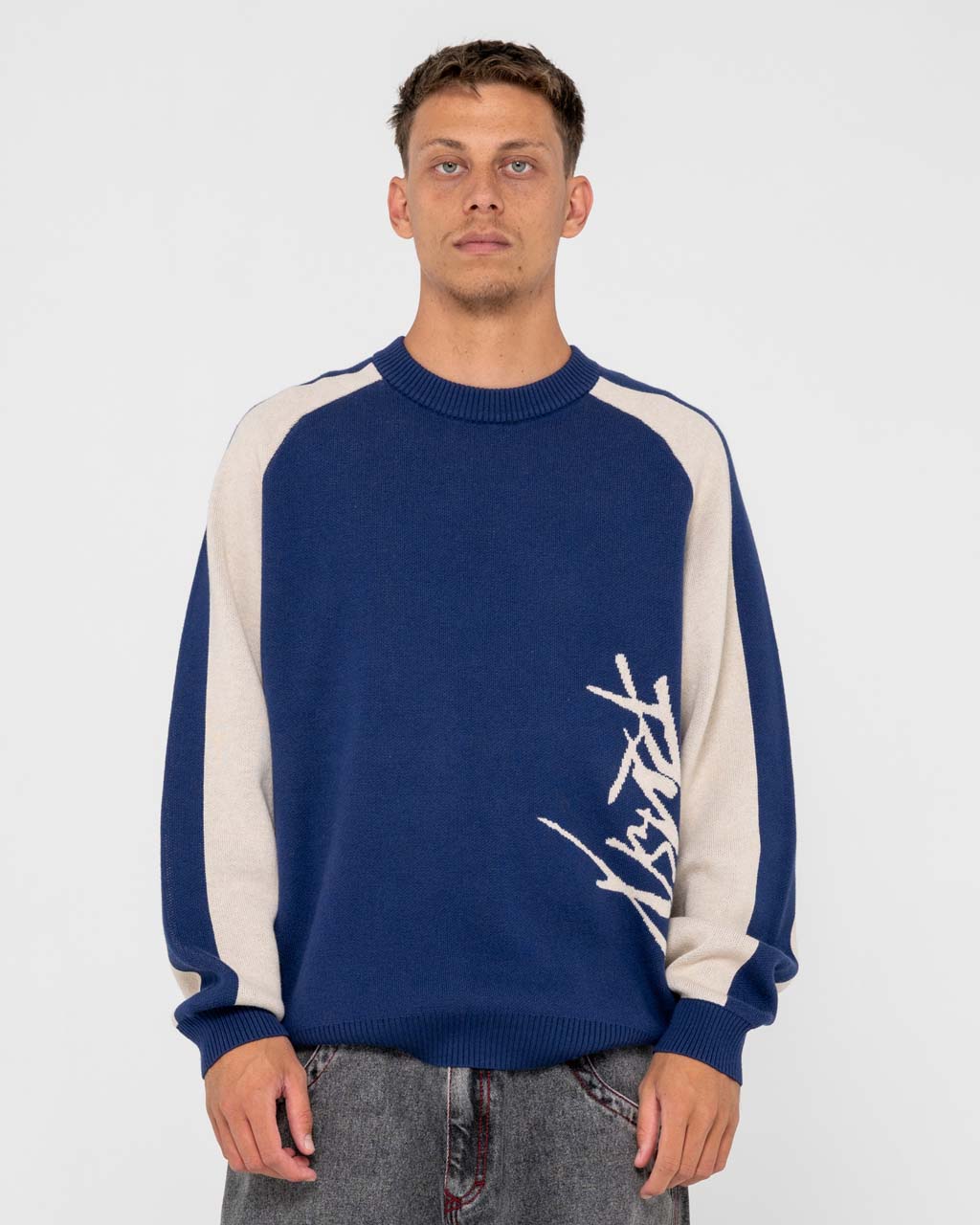 Roll Safe Boxy Knitted Crew