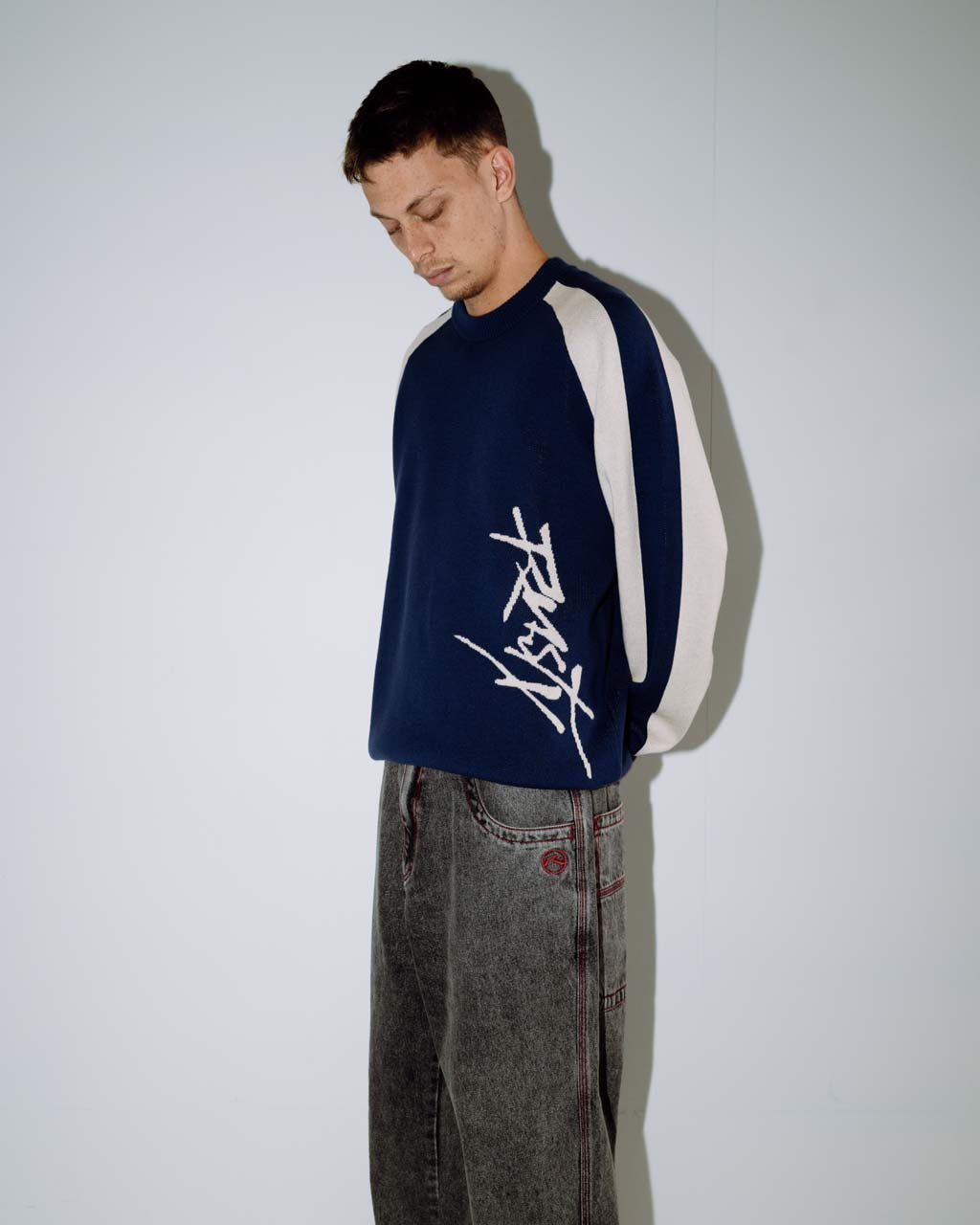 Roll Safe Boxy Knitted Crew
