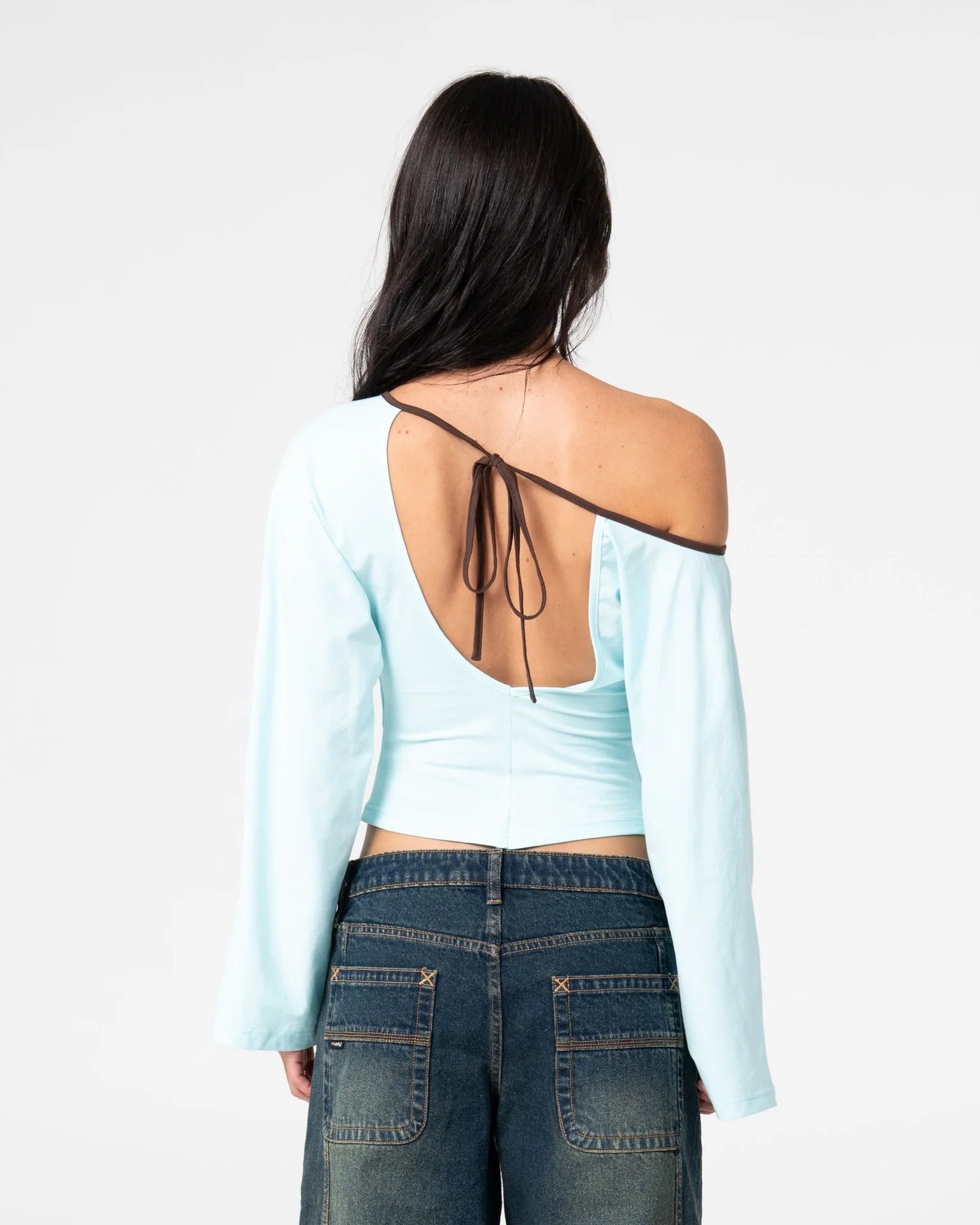 Yuno Reverse Long Sleve Slouch Top