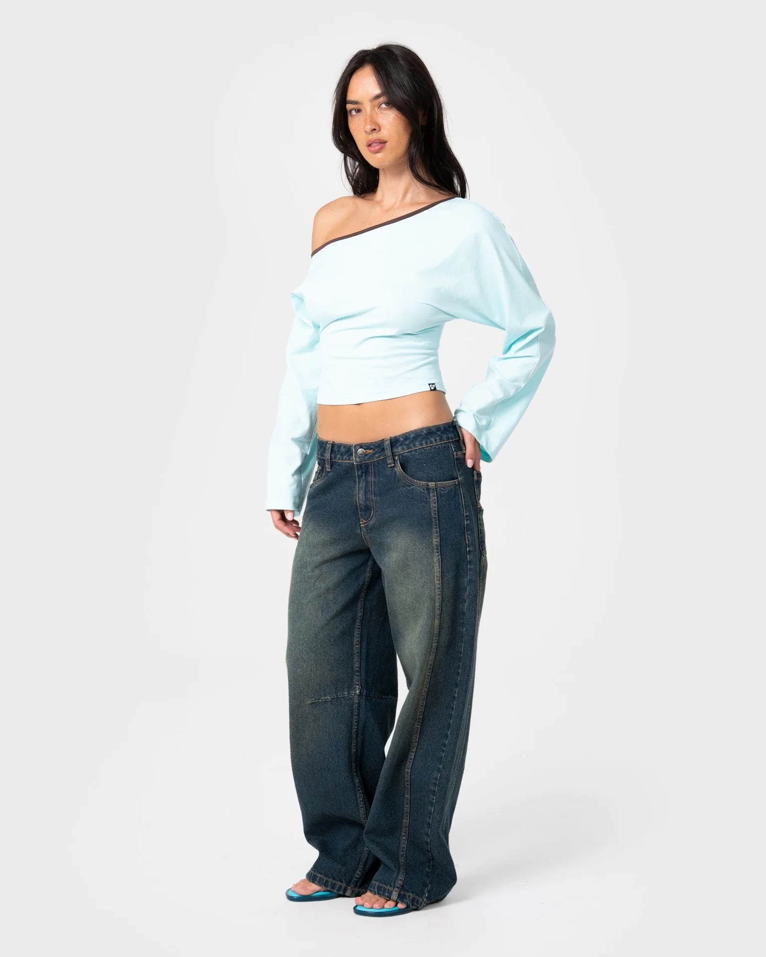 Pammy Panelled Leg Jean