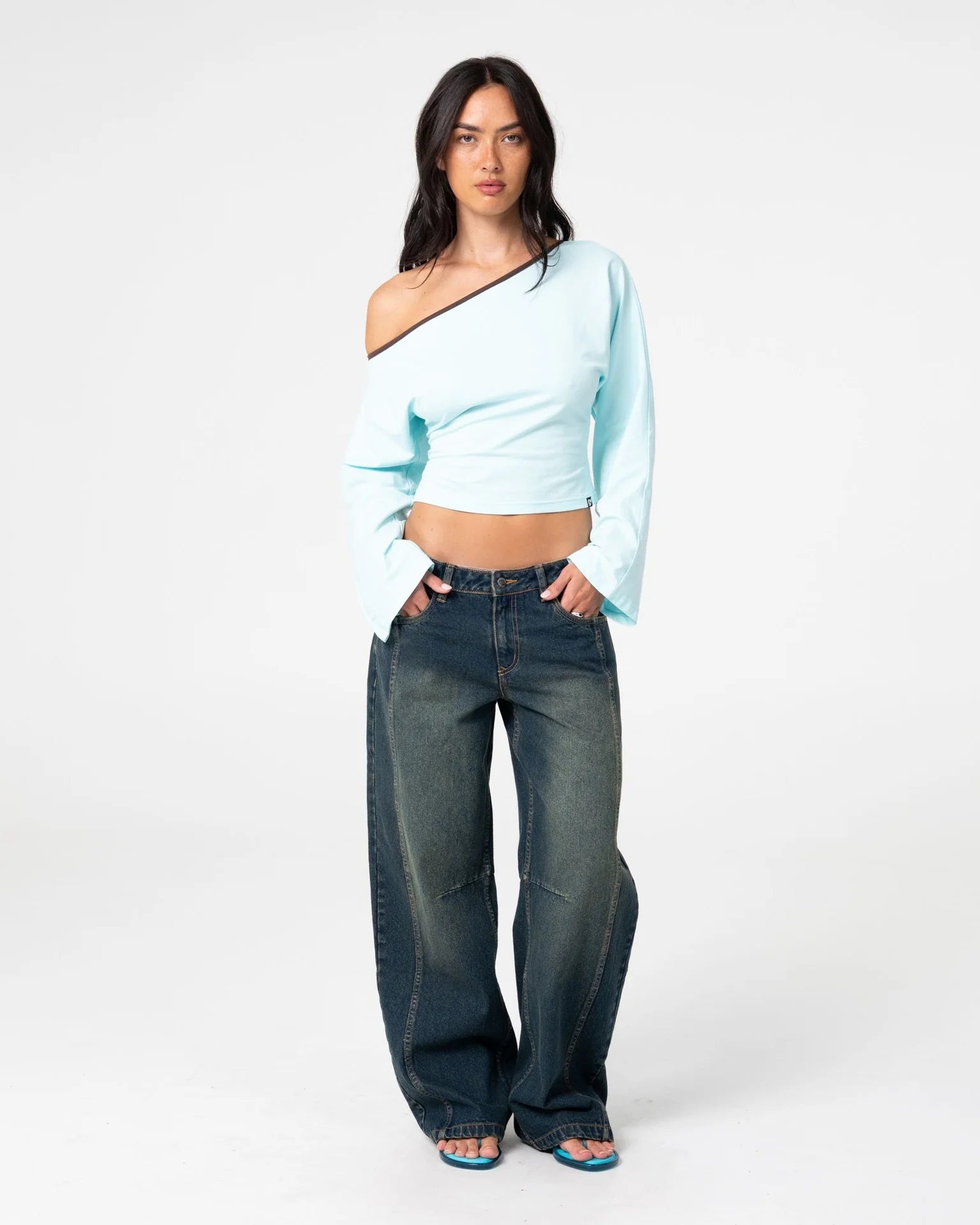 Pammy Panelled Leg Jean