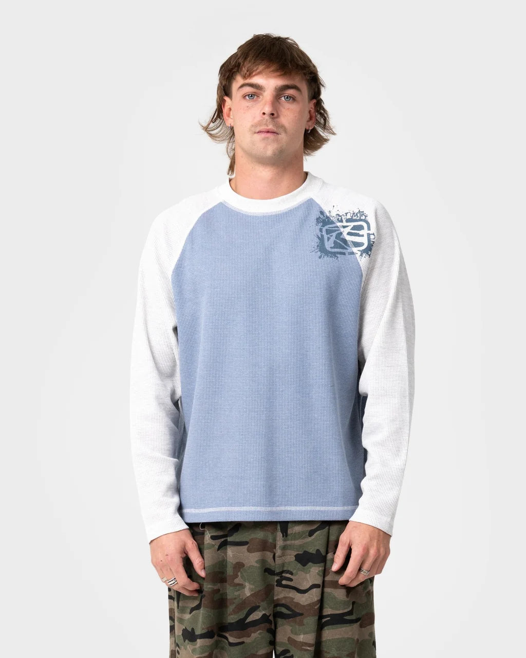 Shadow Waffle Long Sleeve Tee