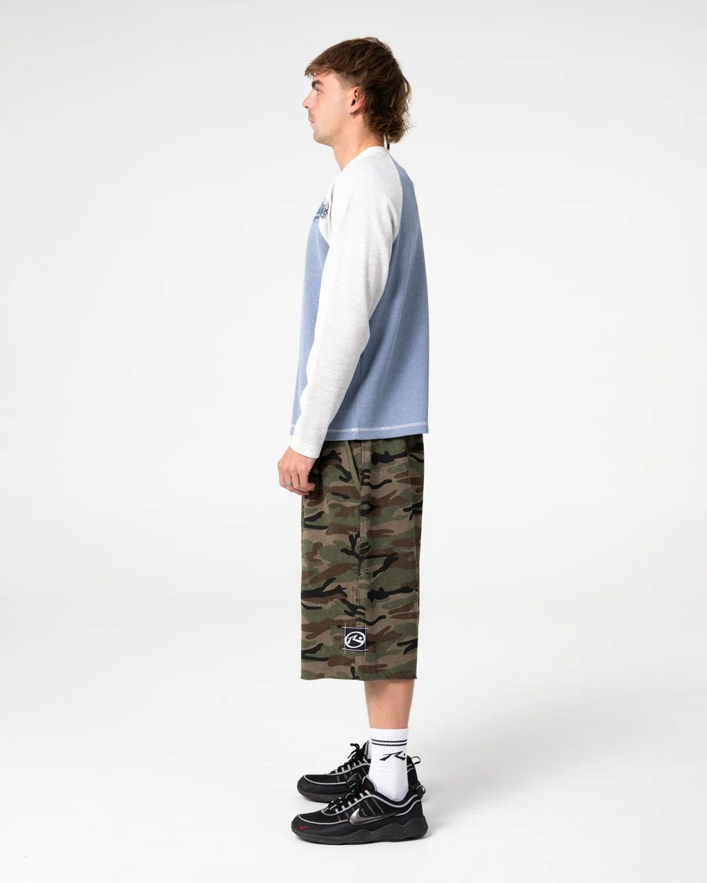 Shadow Waffle Long Sleeve Tee