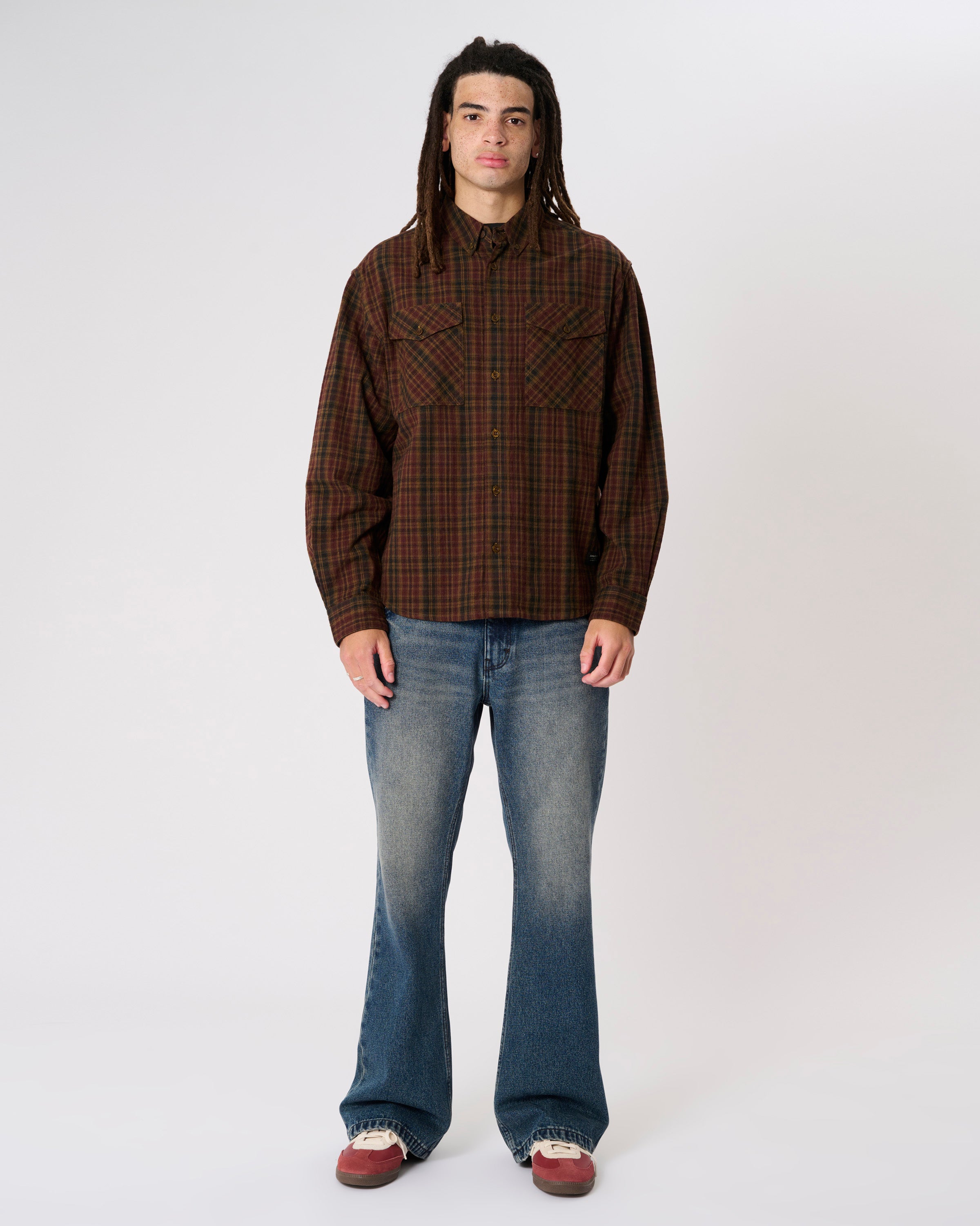 Mickey Check Long Sleeve Shirt