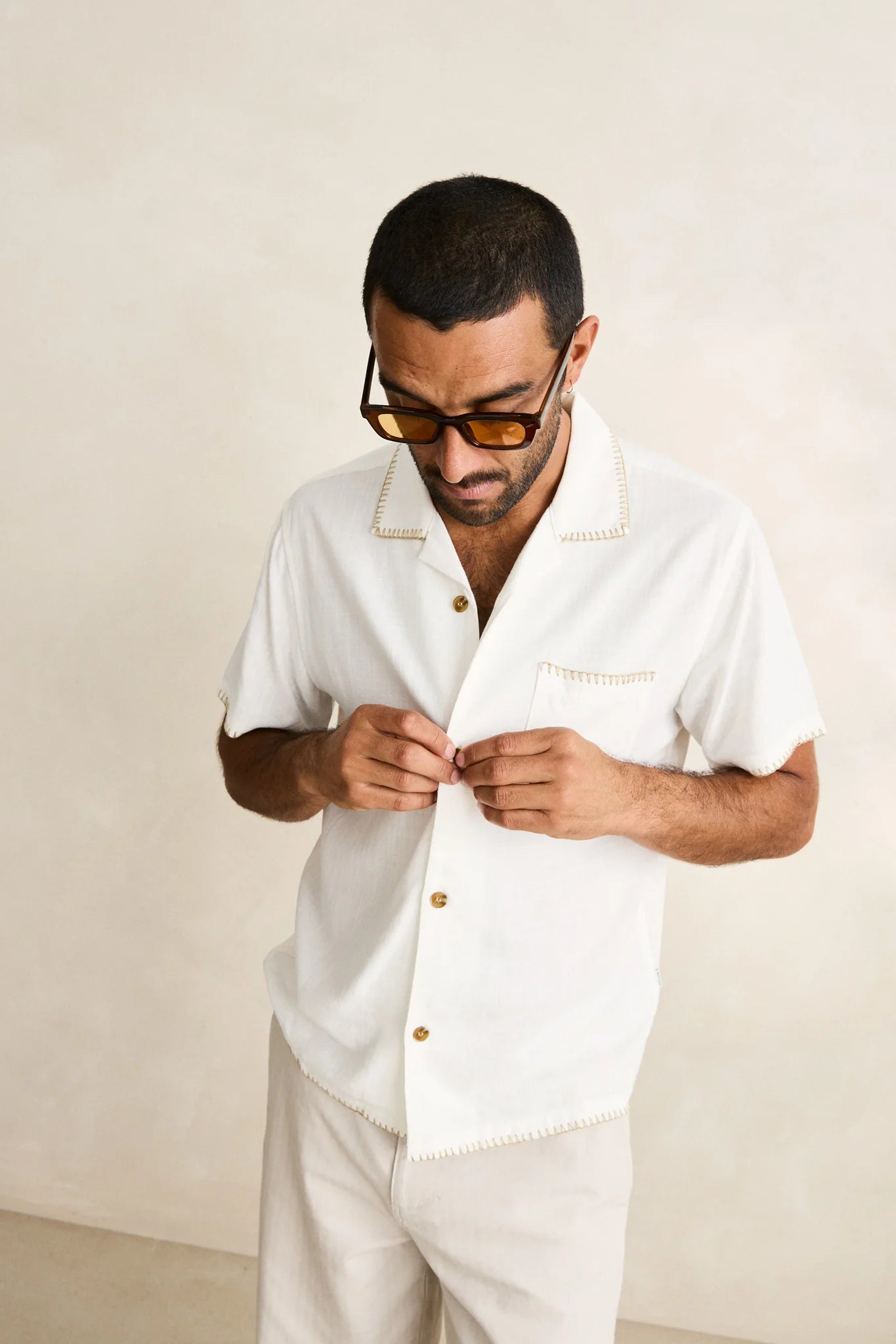 Linen Whip Shirt White